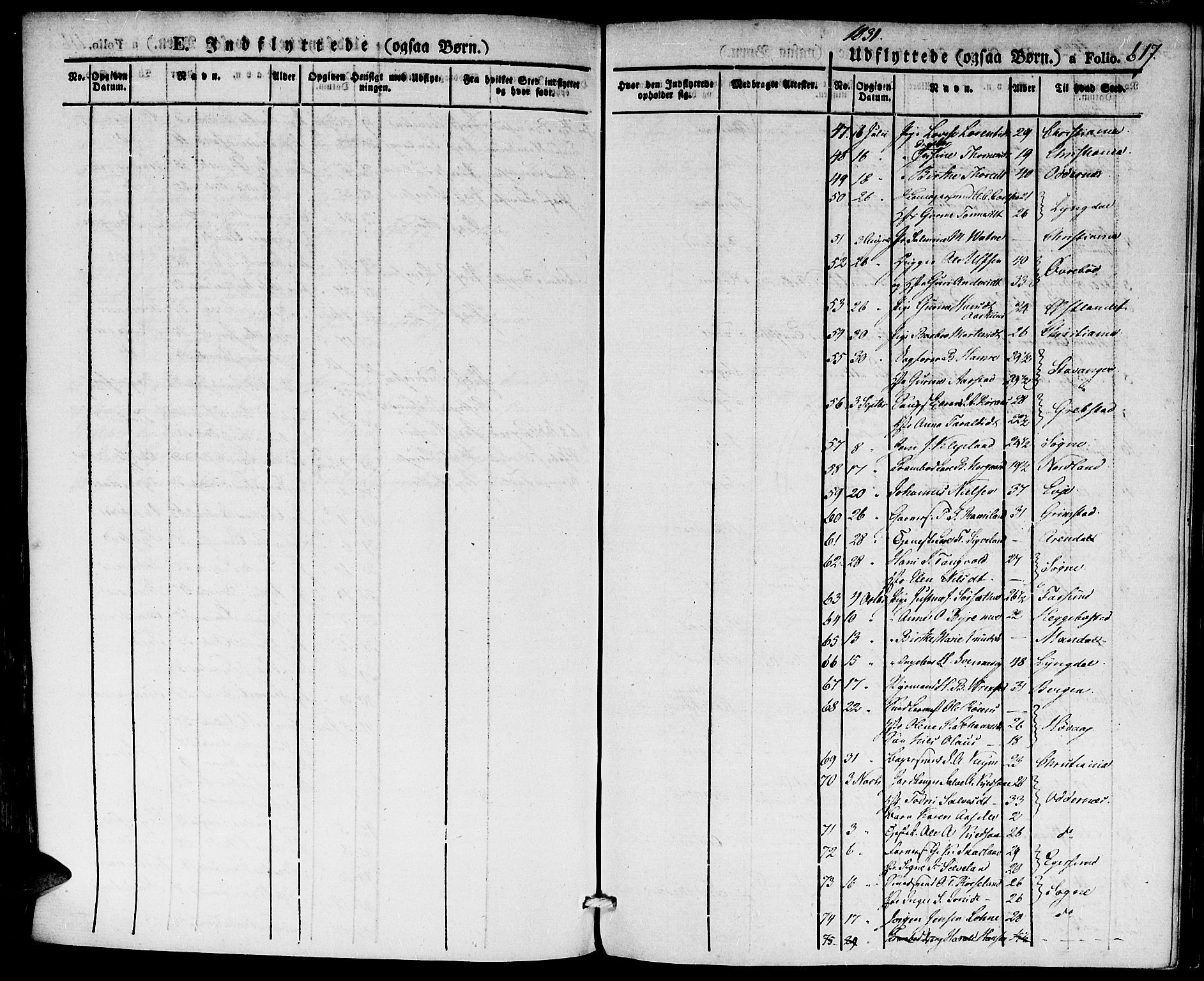 Kristiansand domprosti, AV/SAK-1112-0006/F/Fa/L0011: Parish register (official) no. A 11, 1827-1841, p. 617