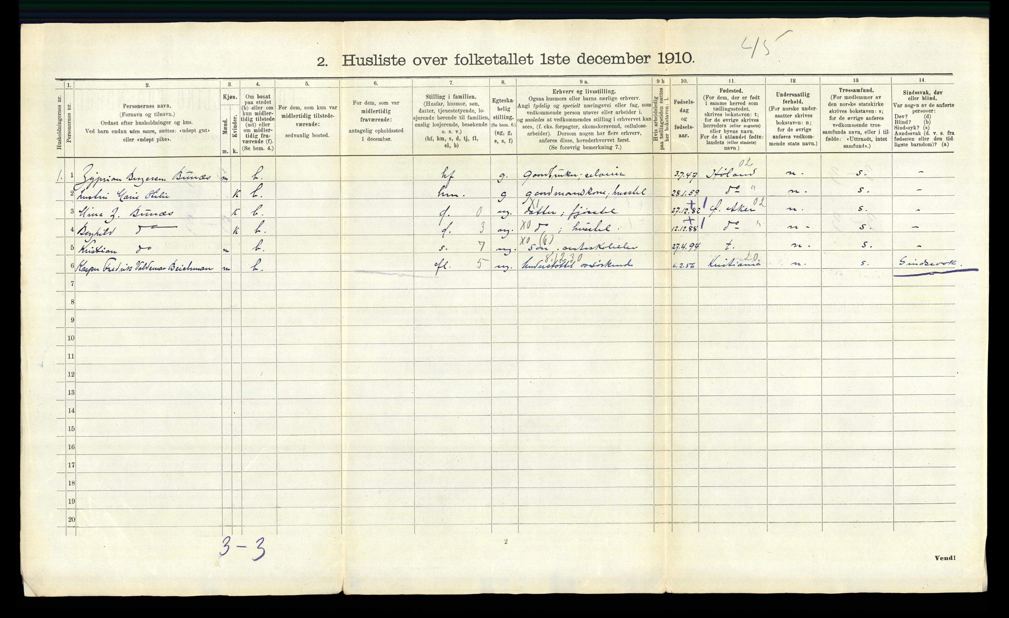 RA, 1910 census for Kråkstad, 1910, p. 48