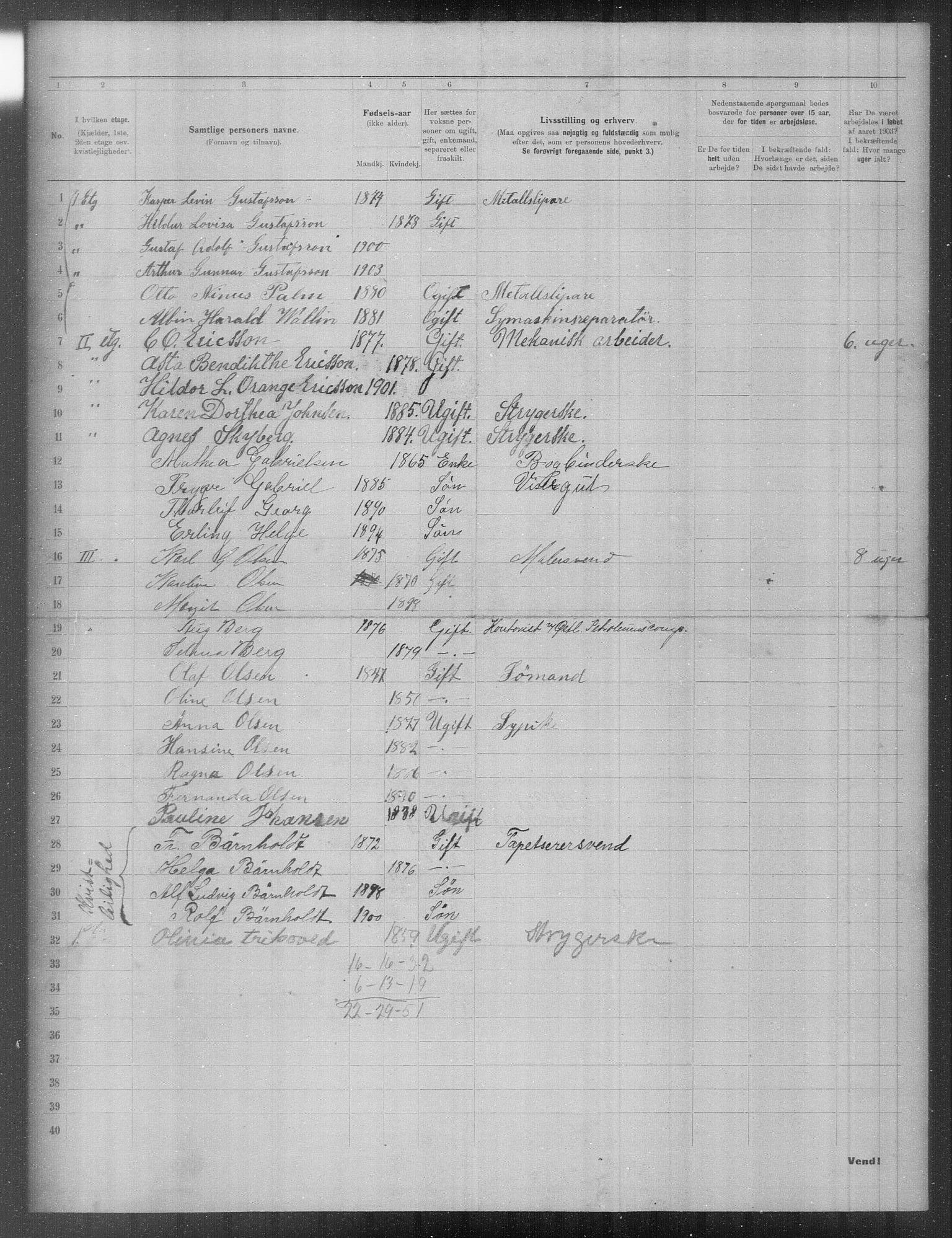 OBA, Municipal Census 1903 for Kristiania, 1903, p. 15410