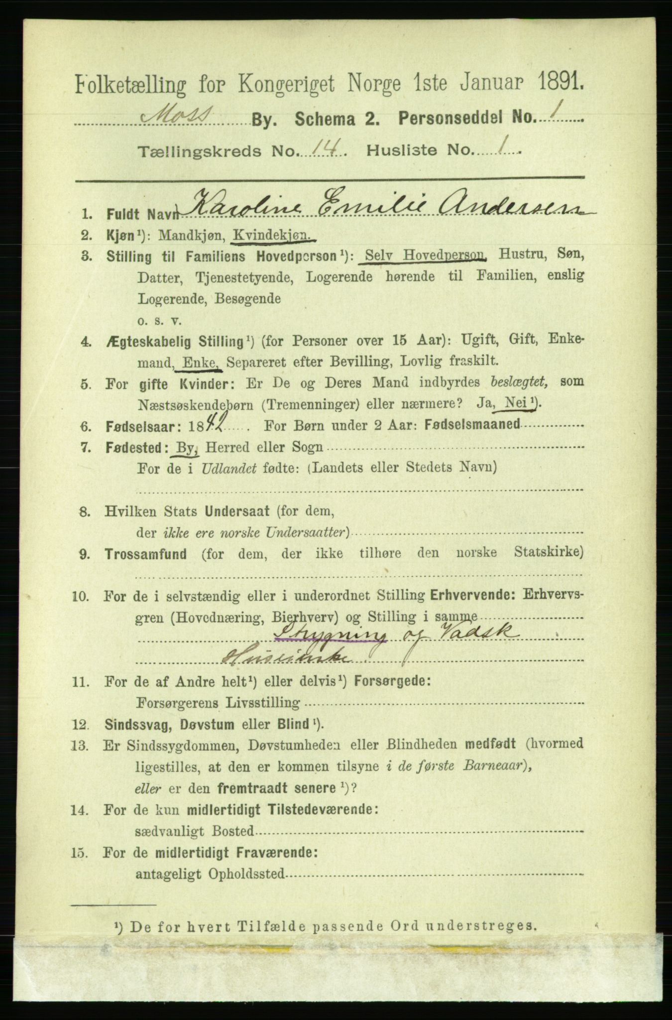 RA, 1891 census for 0104 Moss, 1891, p. 7021