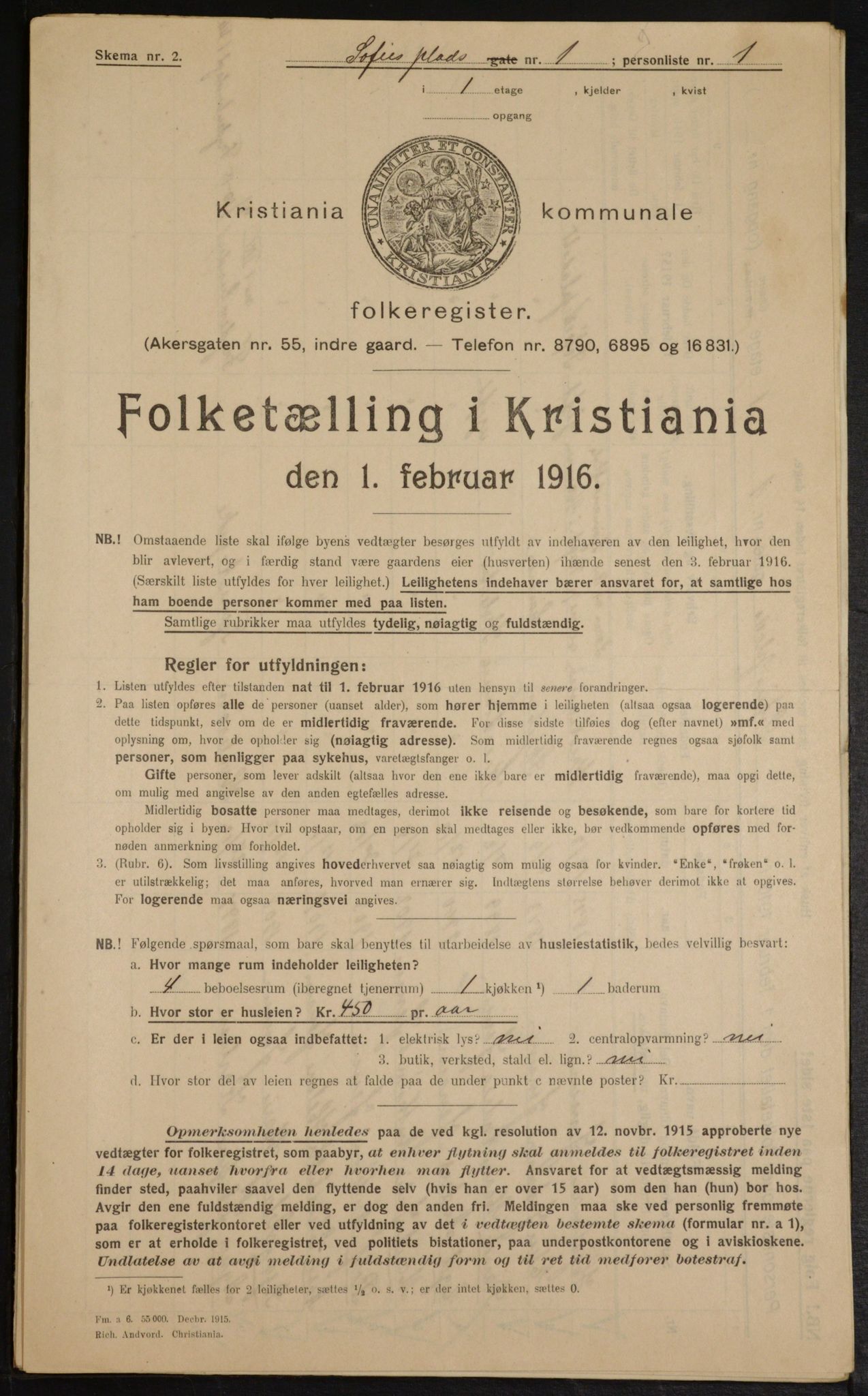 OBA, Municipal Census 1916 for Kristiania, 1916, p. 101828