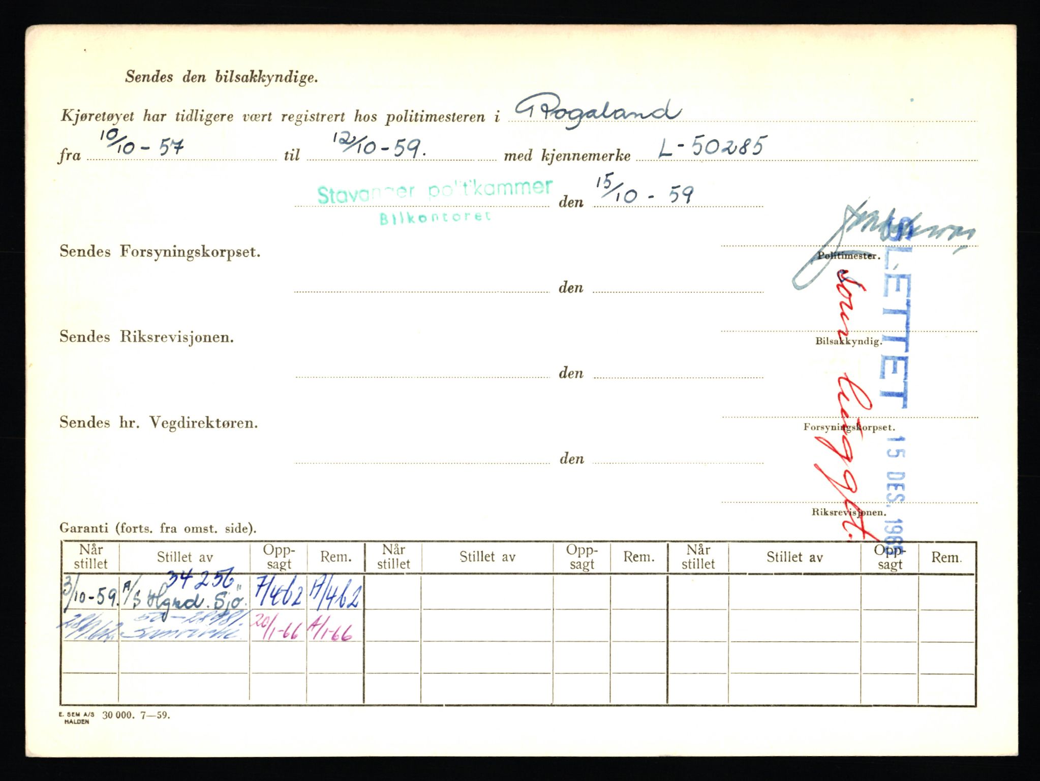 Stavanger trafikkstasjon, AV/SAST-A-101942/0/F/L0006: L-1700 - L-2149, 1930-1971, p. 1868