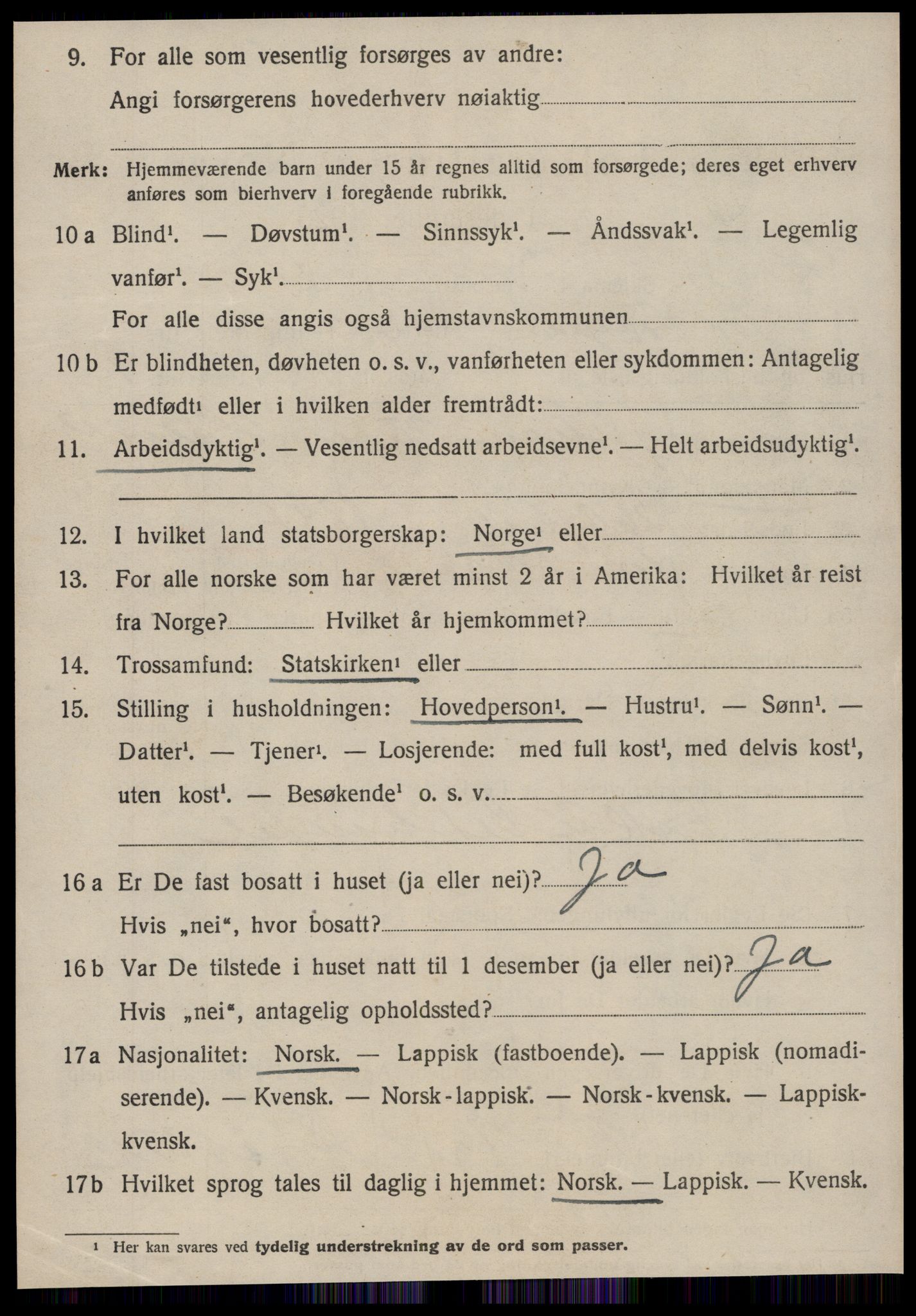 SAT, 1920 census for Sør-Frøya, 1920, p. 4382