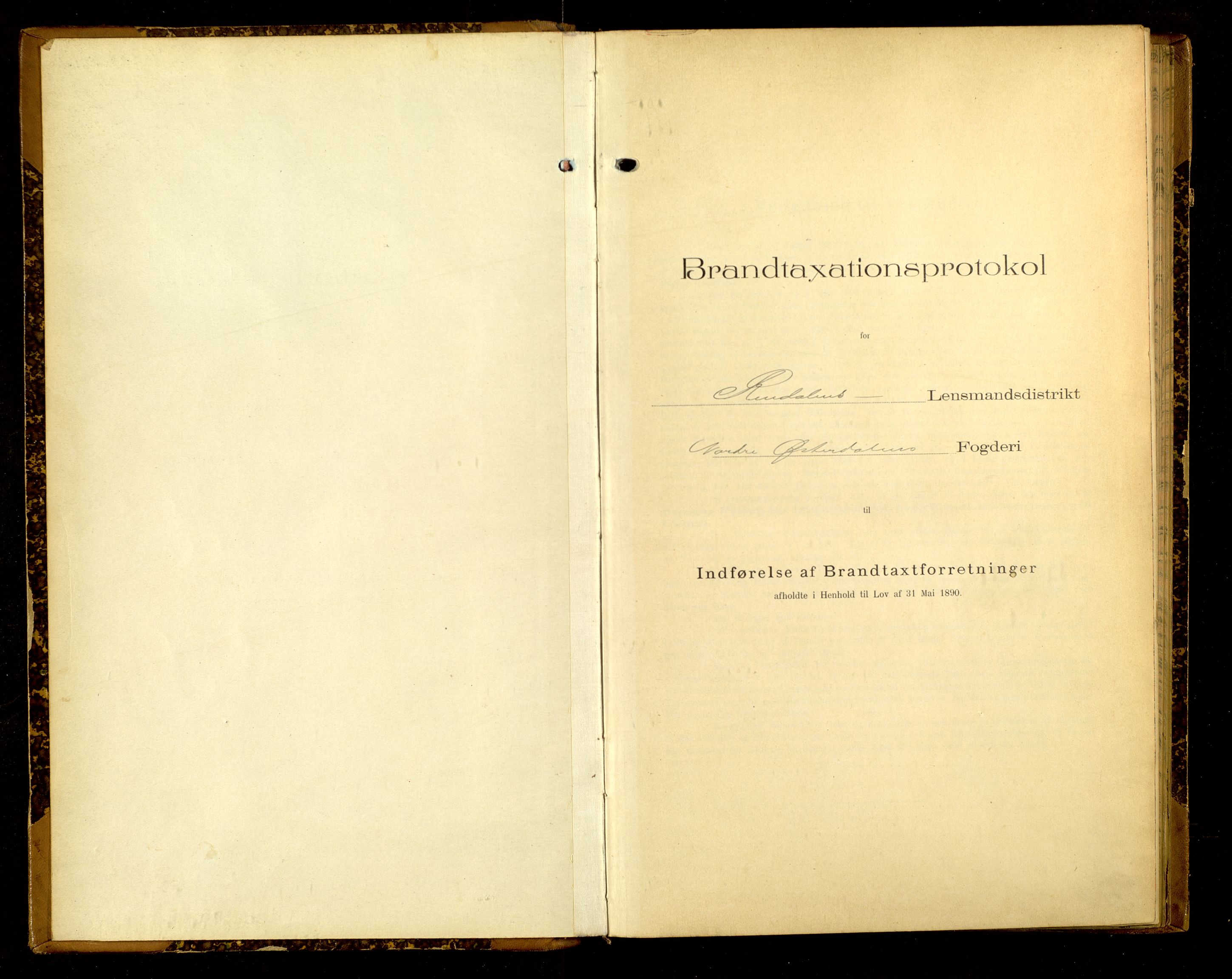 Norges Brannkasse, Rendalen, AV/SAH-NBRANR-024/F/L0013: Branntakstprotokoll, 1904-1909