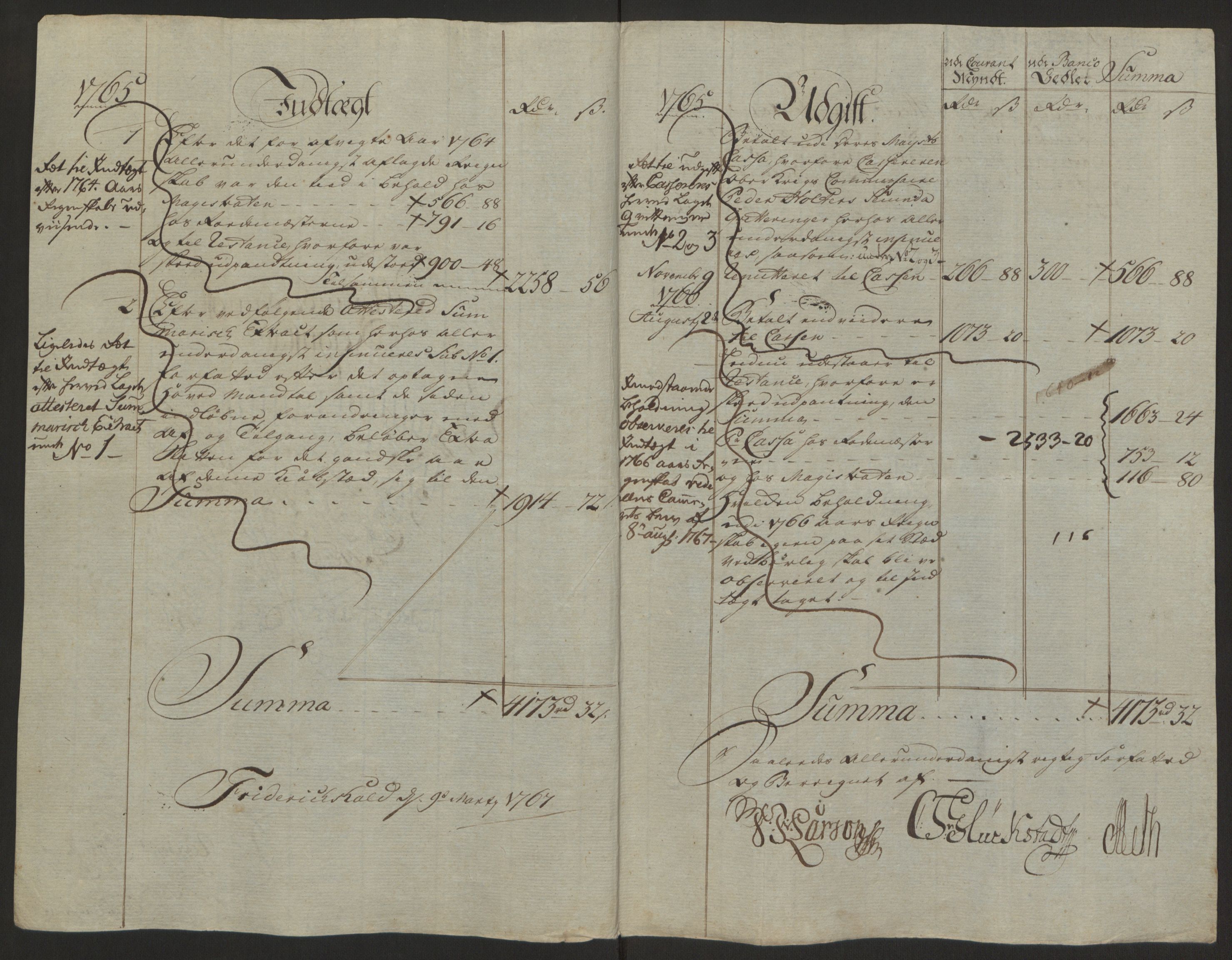 Rentekammeret inntil 1814, Reviderte regnskaper, Byregnskaper, AV/RA-EA-4066/R/Ra/L0006/0001: [A4] Kontribusjonsregnskap / Ekstraskatt, 1762-1772, p. 120