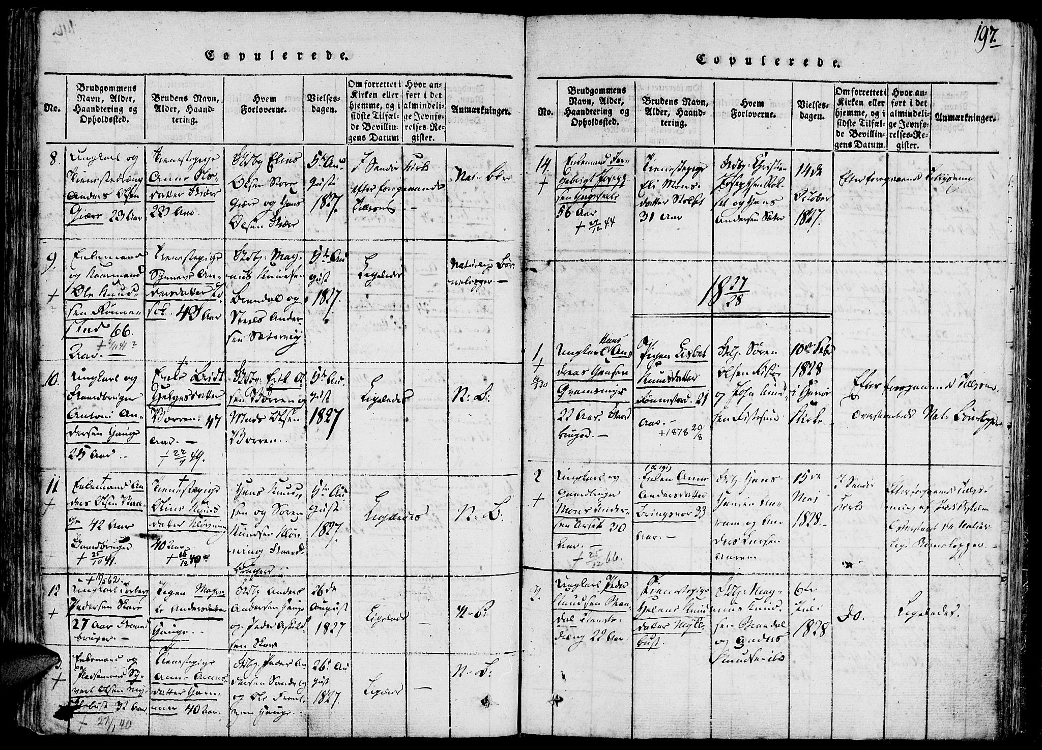 Ministerialprotokoller, klokkerbøker og fødselsregistre - Møre og Romsdal, AV/SAT-A-1454/503/L0033: Parish register (official) no. 503A01, 1816-1841, p. 197