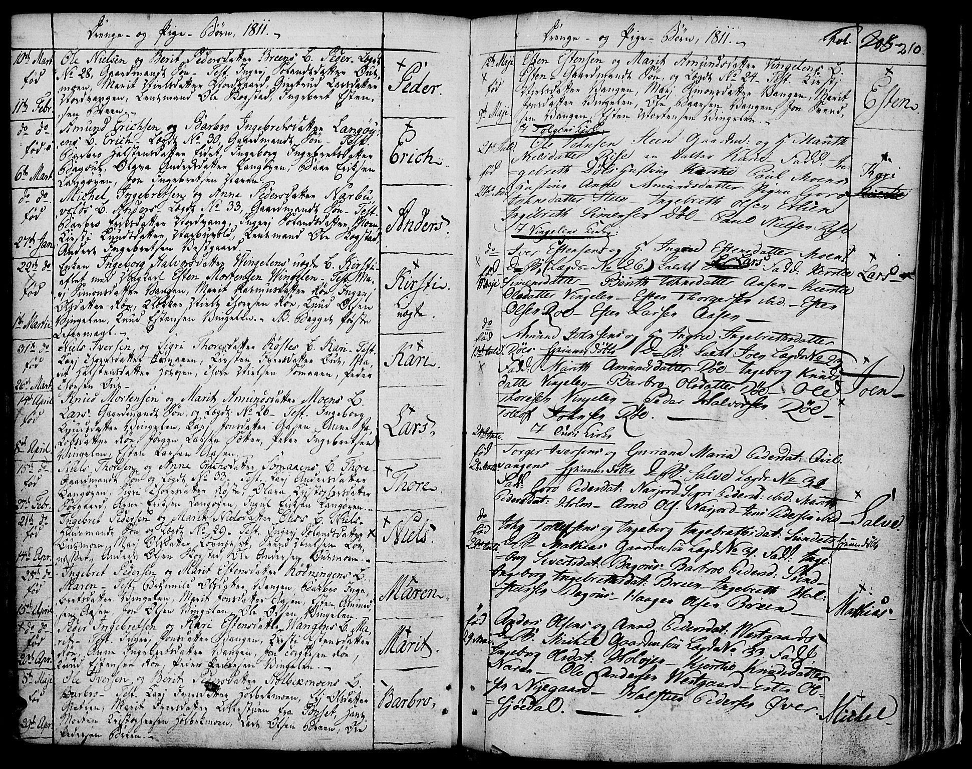 Tolga prestekontor, AV/SAH-PREST-062/K/L0003: Parish register (official) no. 3, 1786-1814, p. 210