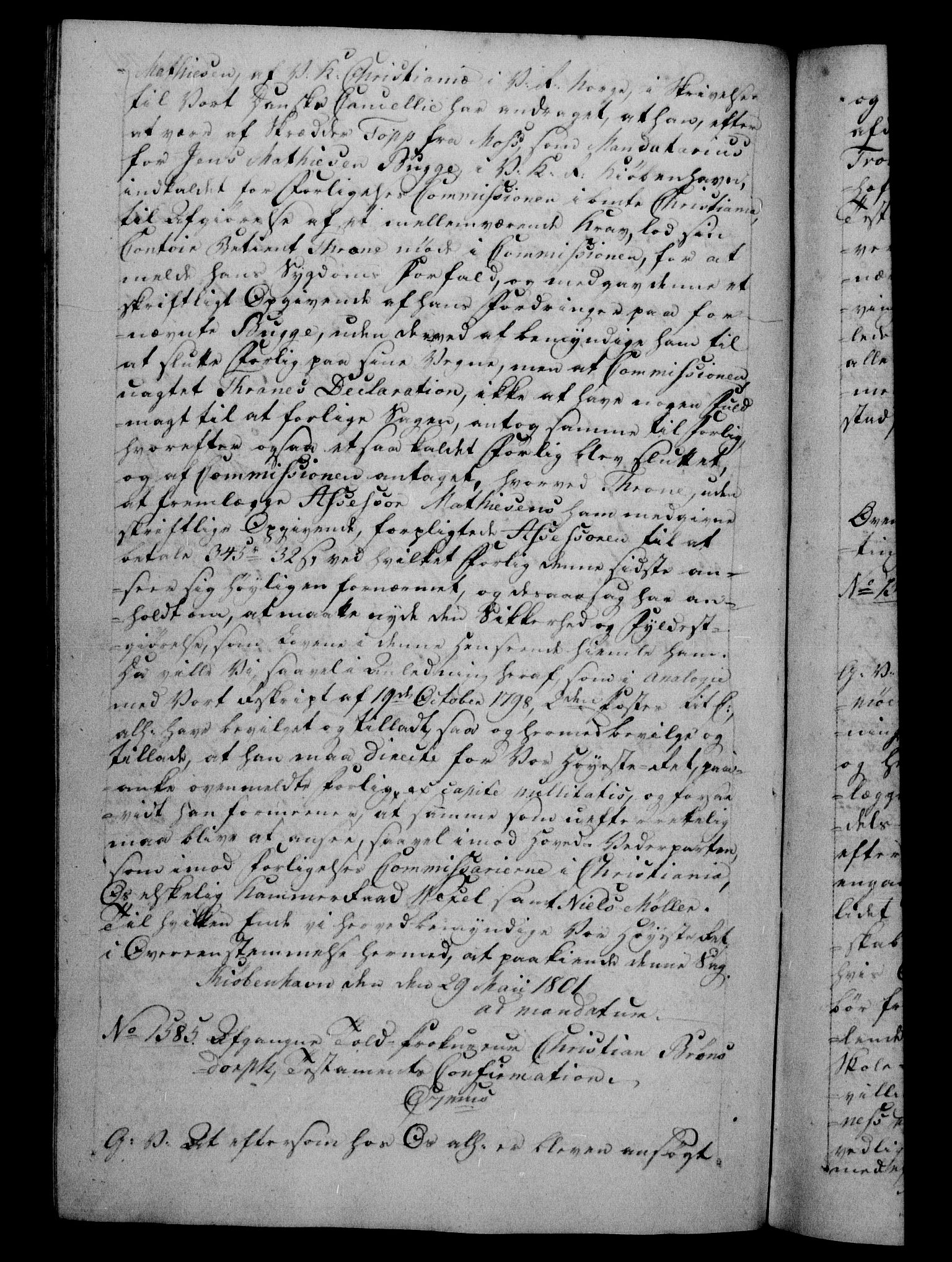 Danske Kanselli 1800-1814, RA/EA-3024/H/Hf/Hfb/Hfba/L0001: Registranter, 1800-1801, p. 401b