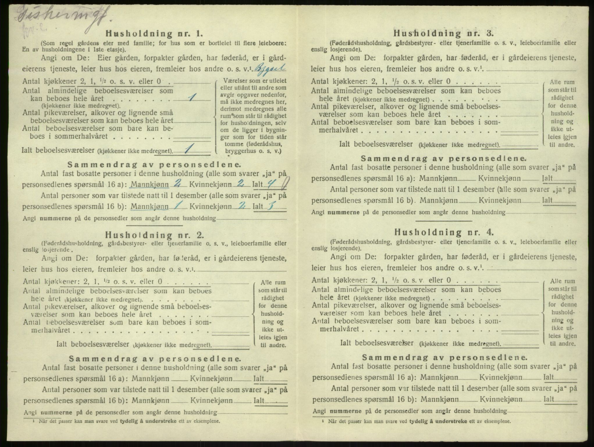 SAB, 1920 census for Austrheim, 1920, p. 759