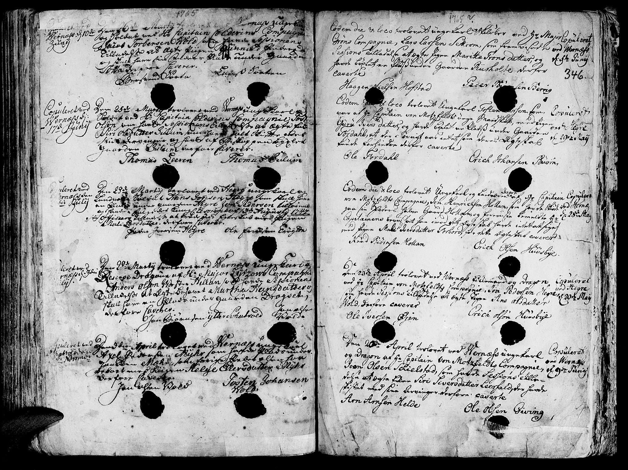 Ministerialprotokoller, klokkerbøker og fødselsregistre - Nord-Trøndelag, SAT/A-1458/709/L0057: Parish register (official) no. 709A05, 1755-1780, p. 346
