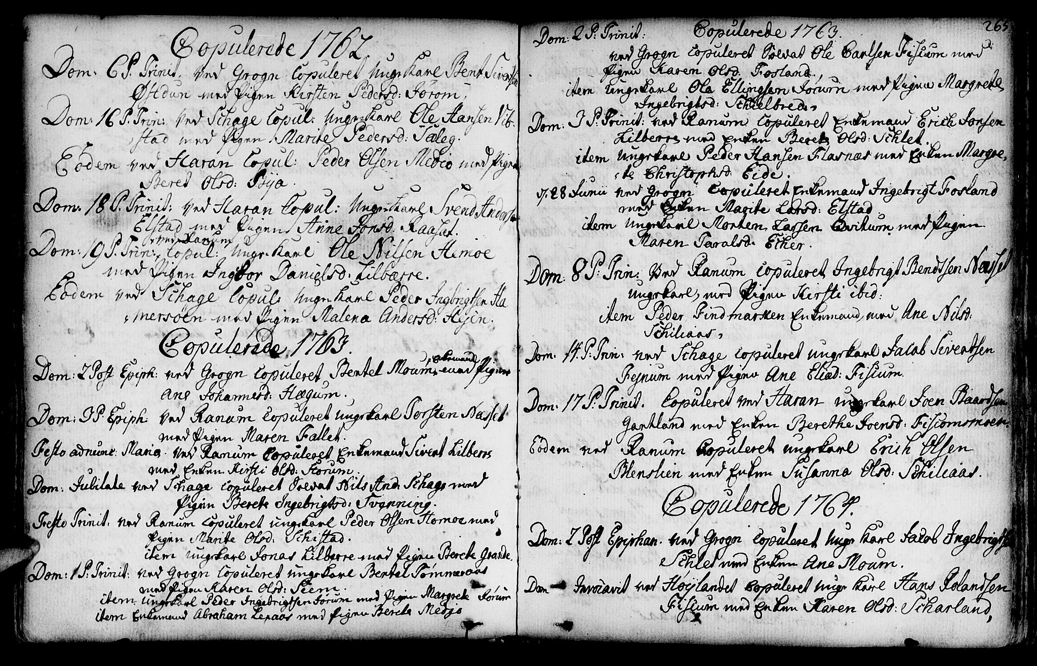 Ministerialprotokoller, klokkerbøker og fødselsregistre - Nord-Trøndelag, SAT/A-1458/764/L0542: Parish register (official) no. 764A02, 1748-1779, p. 265