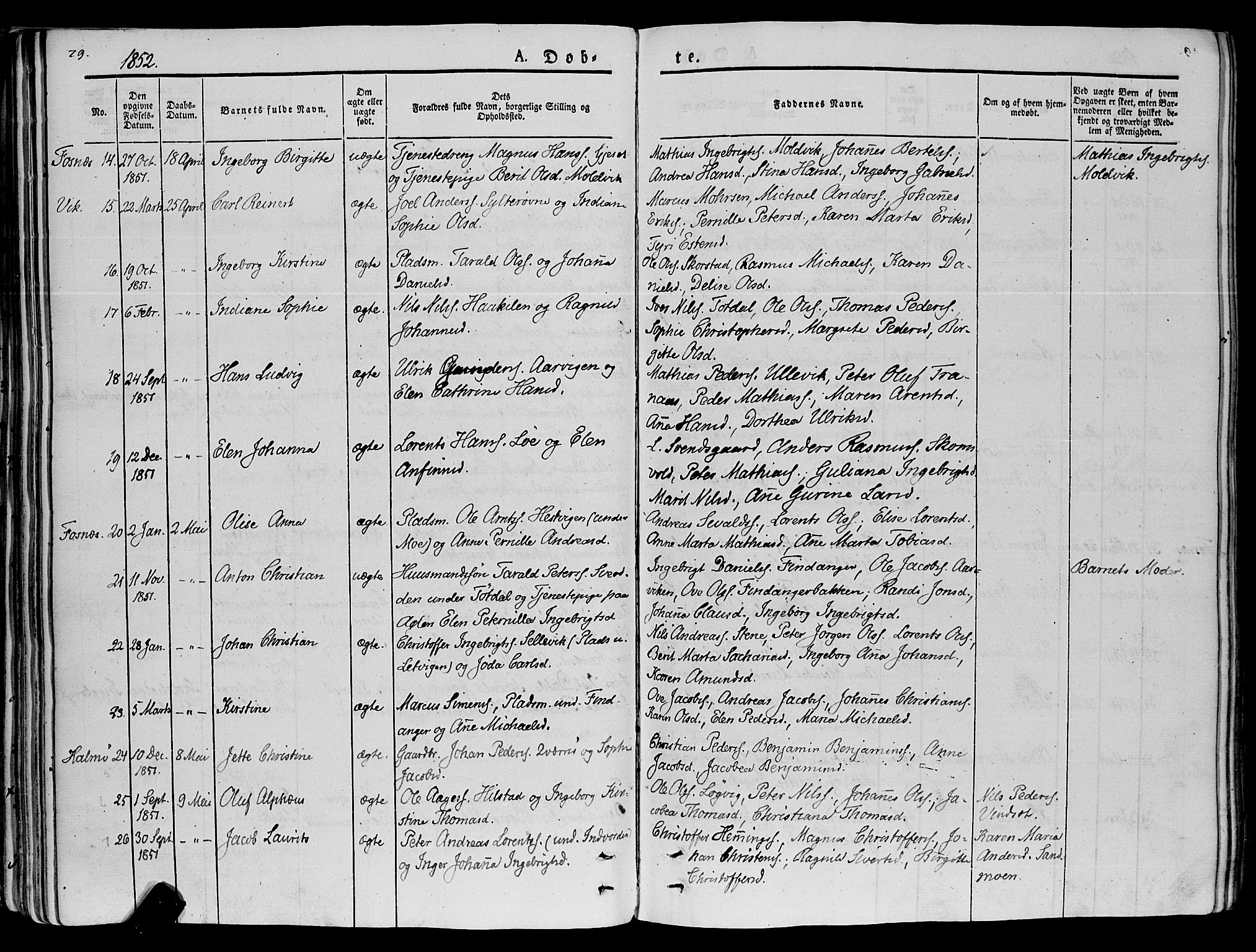 Ministerialprotokoller, klokkerbøker og fødselsregistre - Nord-Trøndelag, SAT/A-1458/773/L0614: Parish register (official) no. 773A05, 1831-1856, p. 79