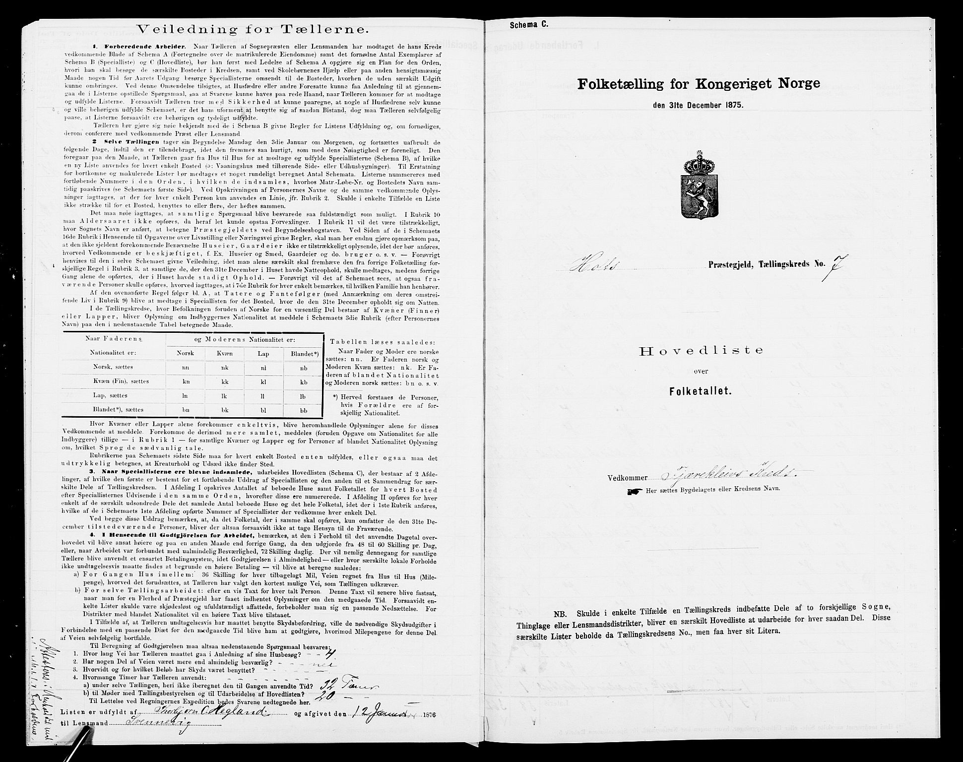 SAK, 1875 census for 0914L Holt/Holt, 1875, p. 31