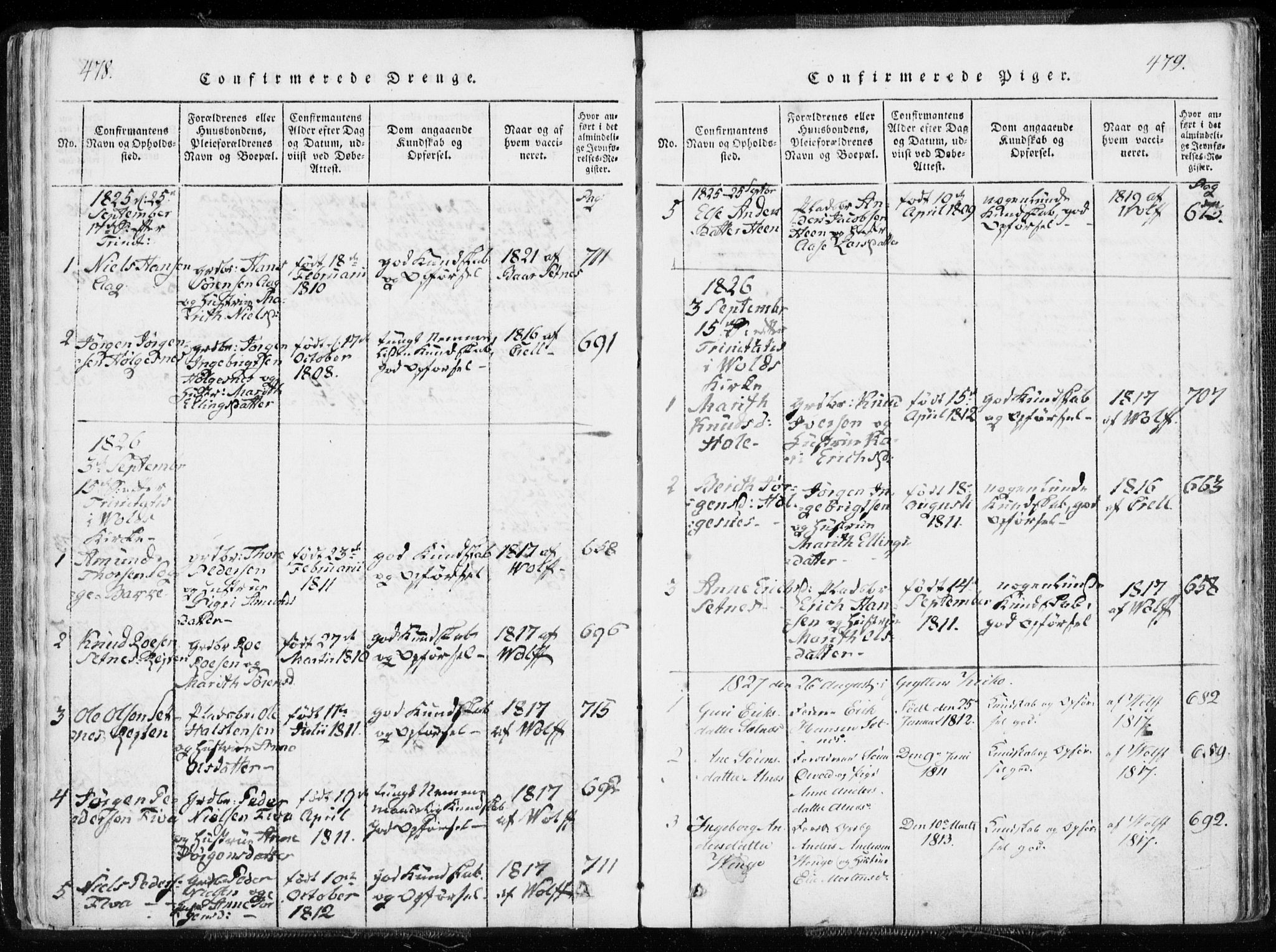 Ministerialprotokoller, klokkerbøker og fødselsregistre - Møre og Romsdal, AV/SAT-A-1454/544/L0571: Parish register (official) no. 544A04, 1818-1853, p. 478-479