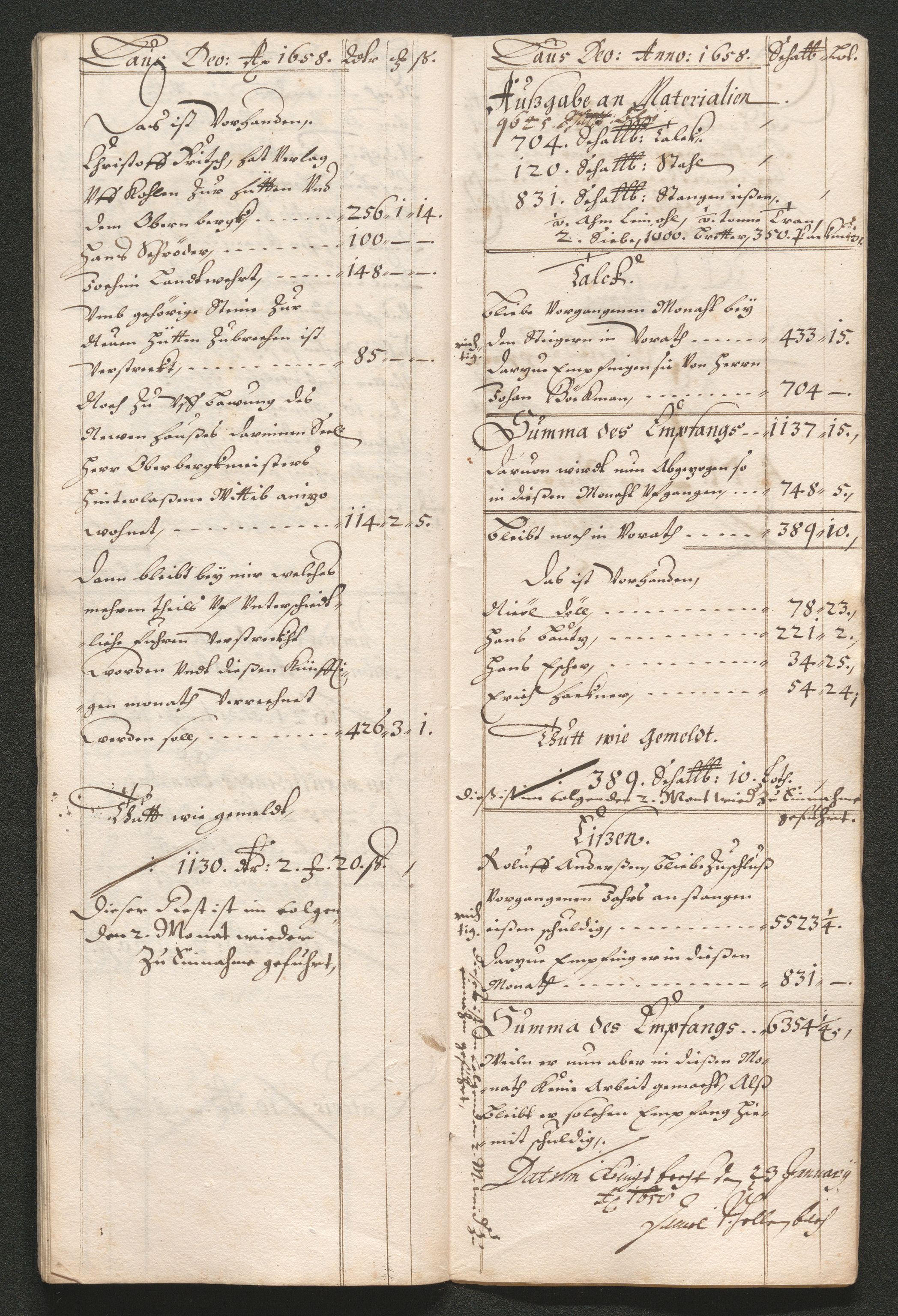 Kongsberg Sølvverk 1623-1816, AV/SAKO-EA-3135/001/D/Dc/Dcd/L0033: Utgiftsregnskap for gruver m.m. , 1658, p. 41