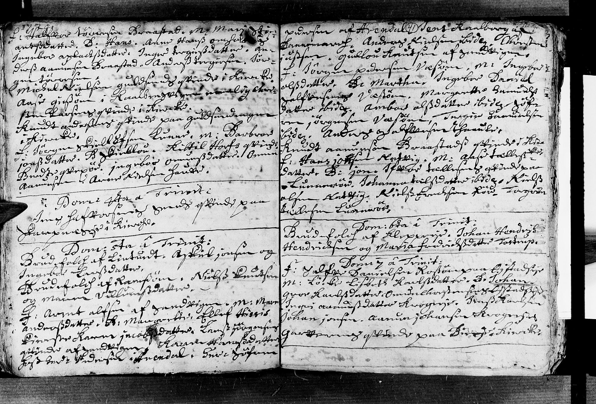 Øyestad sokneprestkontor, AV/SAK-1111-0049/F/Fa/L0003: Parish register (official) no. A 3, 1722-1730, p. 41