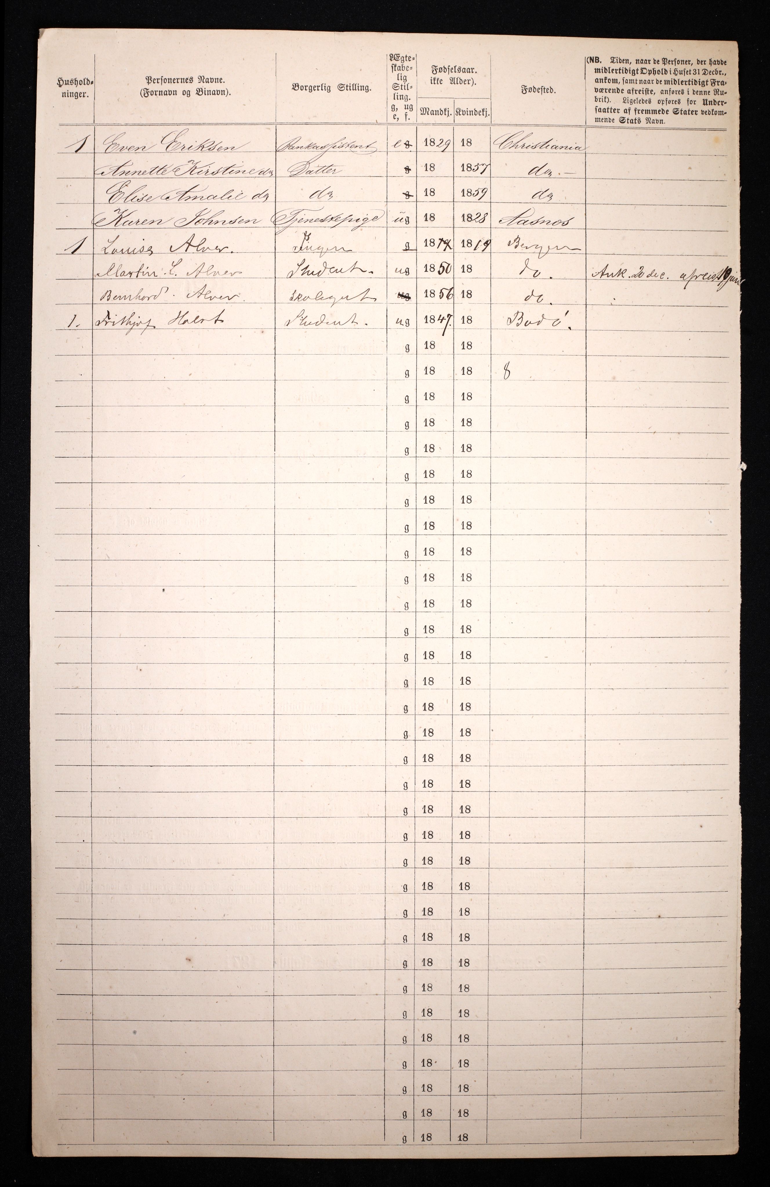 RA, 1870 census for 0301 Kristiania, 1870, p. 4414