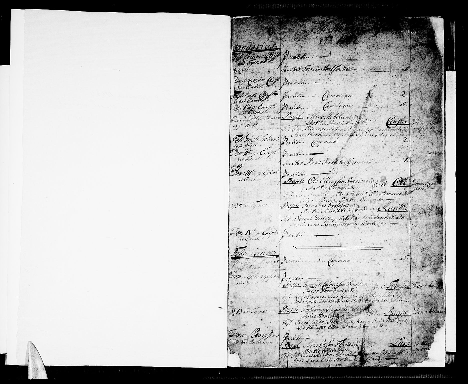 Tysnes sokneprestembete, SAB/A-78601/H/Haa: Parish register (official) no. A 5, 1762-1793, p. 1