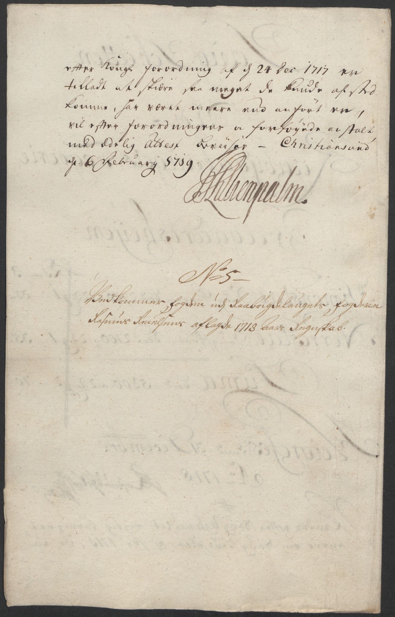 Rentekammeret inntil 1814, Reviderte regnskaper, Fogderegnskap, AV/RA-EA-4092/R40/L2453: Fogderegnskap Råbyggelag, 1718-1719, p. 28