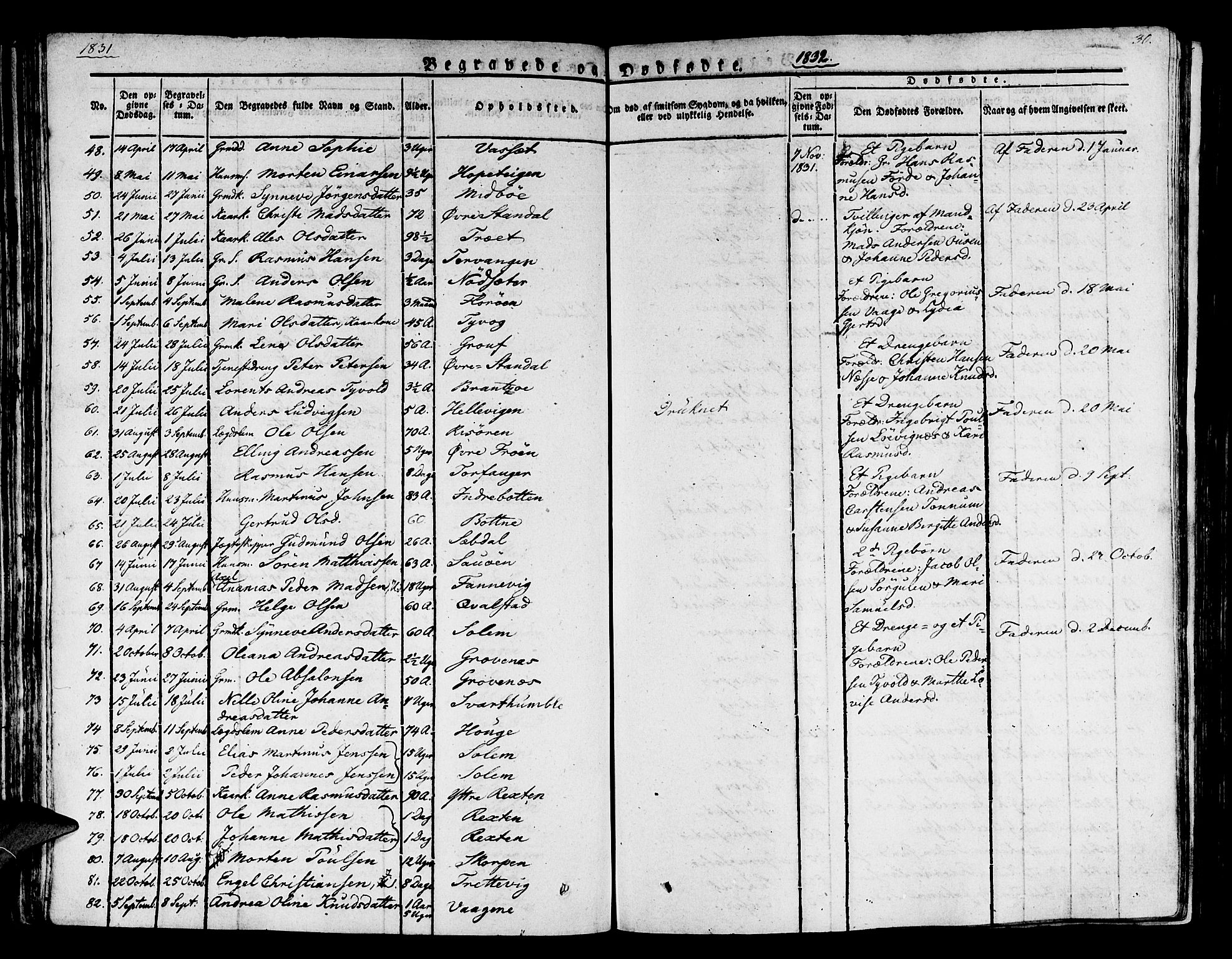 Kinn sokneprestembete, AV/SAB-A-80801/H/Haa/Haaa/L0004/0002: Parish register (official) no. A 4II, 1822-1840, p. 30