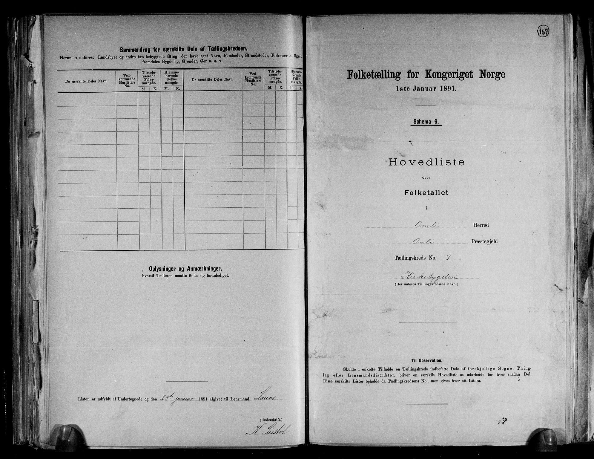 RA, 1891 census for 0929 Åmli, 1891, p. 19