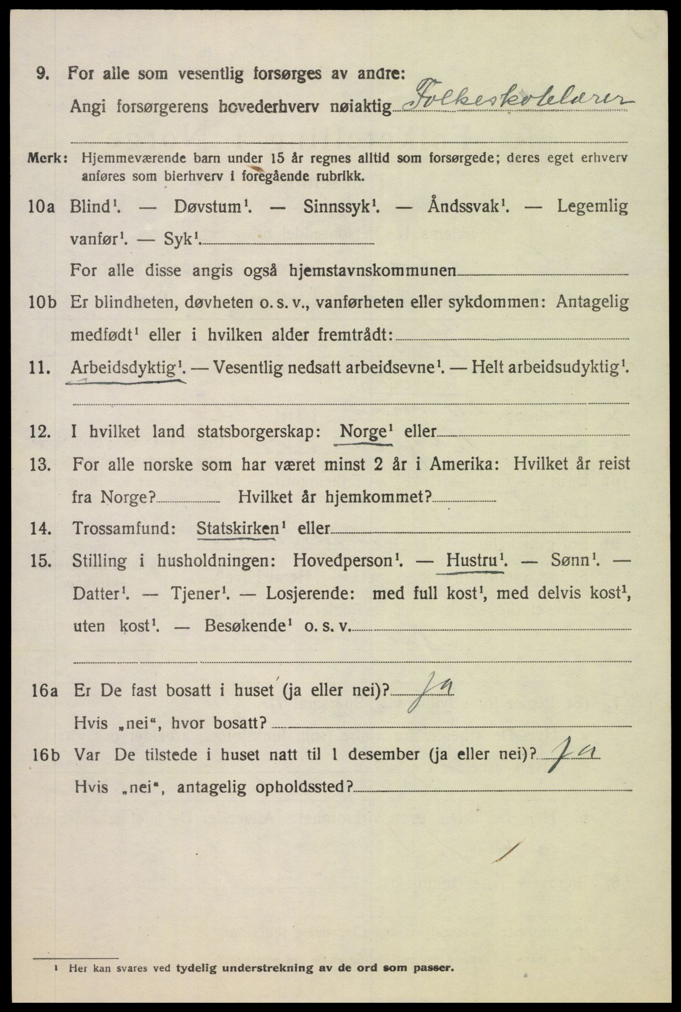 SAK, 1920 census for Øvrebø, 1920, p. 1925