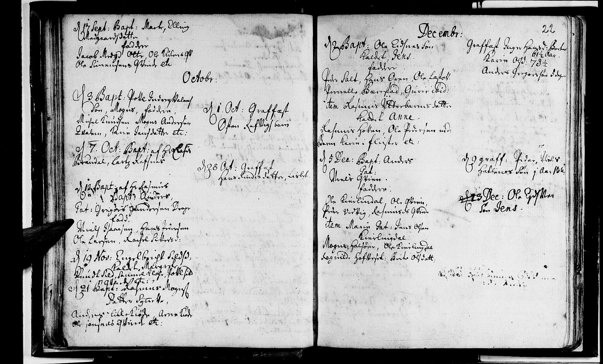 Selje sokneprestembete, AV/SAB-A-99938/H/Ha/Haa/Haaa: Parish register (official) no. A 2, 1704-1715, p. 22