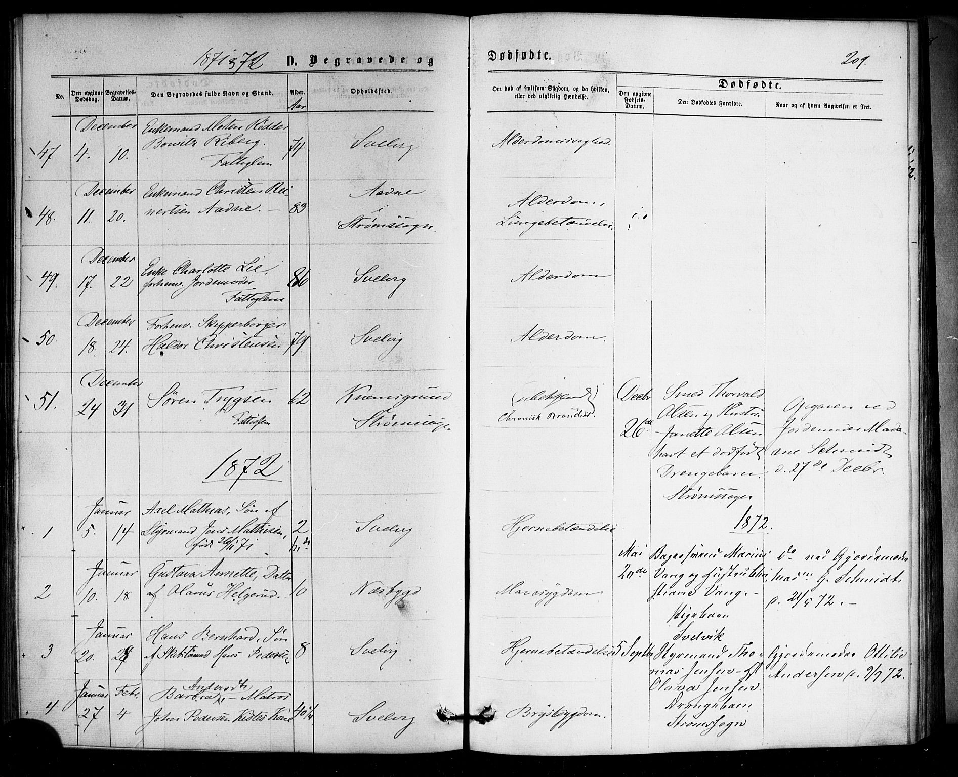 Strømm kirkebøker, SAKO/A-322/F/Fa/L0002: Parish register (official) no. I 2, 1870-1877, p. 209