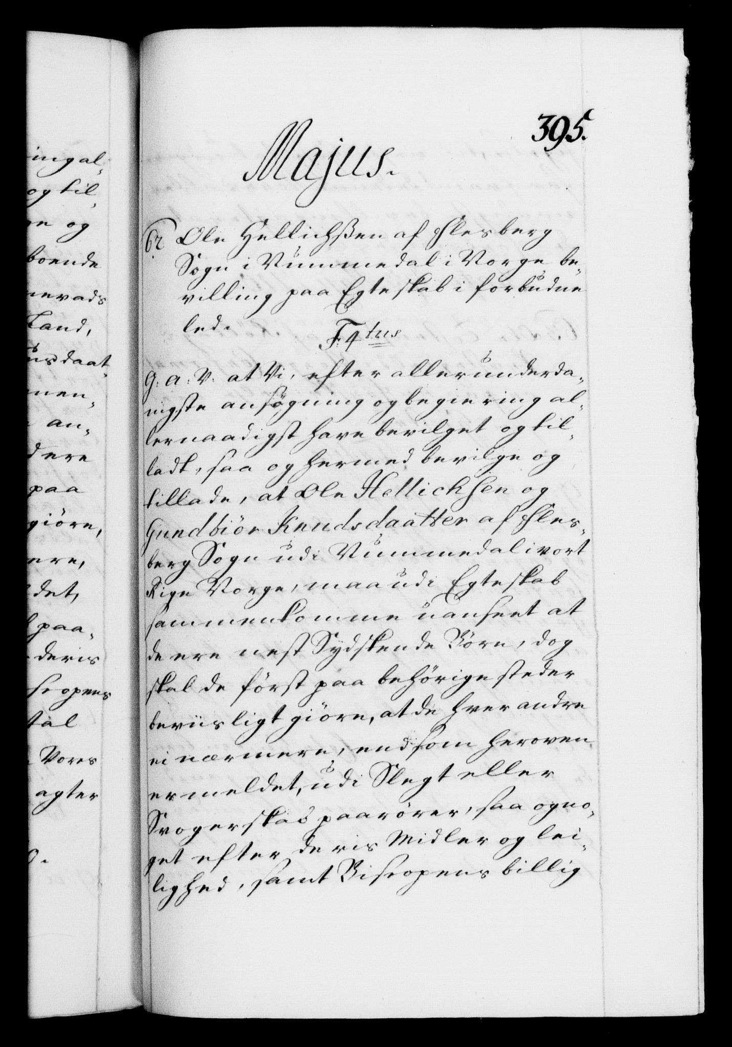 Danske Kanselli 1572-1799, AV/RA-EA-3023/F/Fc/Fca/Fcaa/L0020: Norske registre, 1708-1711, p. 395a
