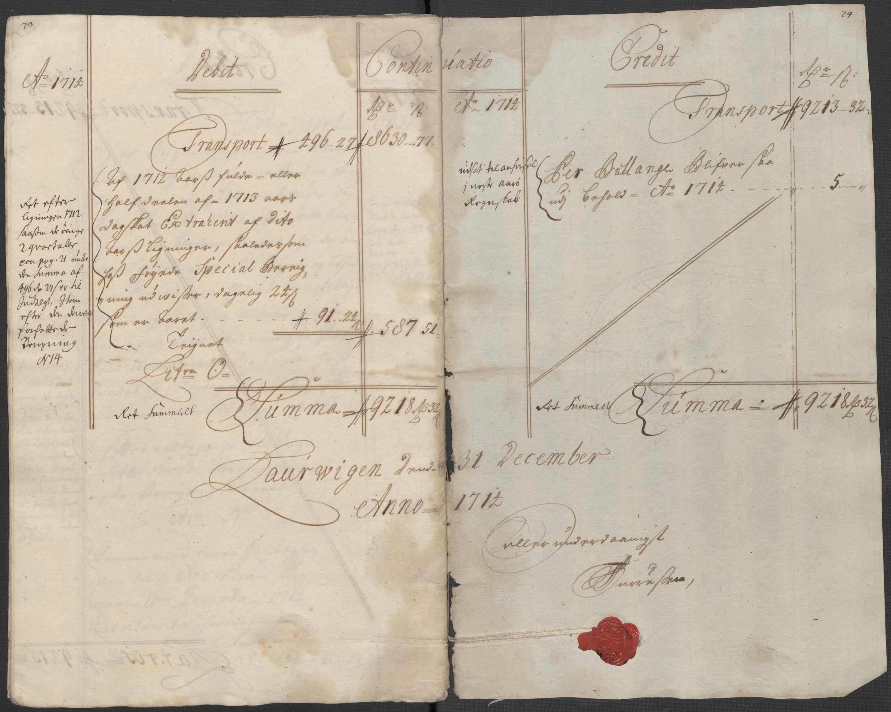 Rentekammeret inntil 1814, Reviderte regnskaper, Fogderegnskap, AV/RA-EA-4092/R33/L1986: Fogderegnskap Larvik grevskap, 1714-1715, p. 15