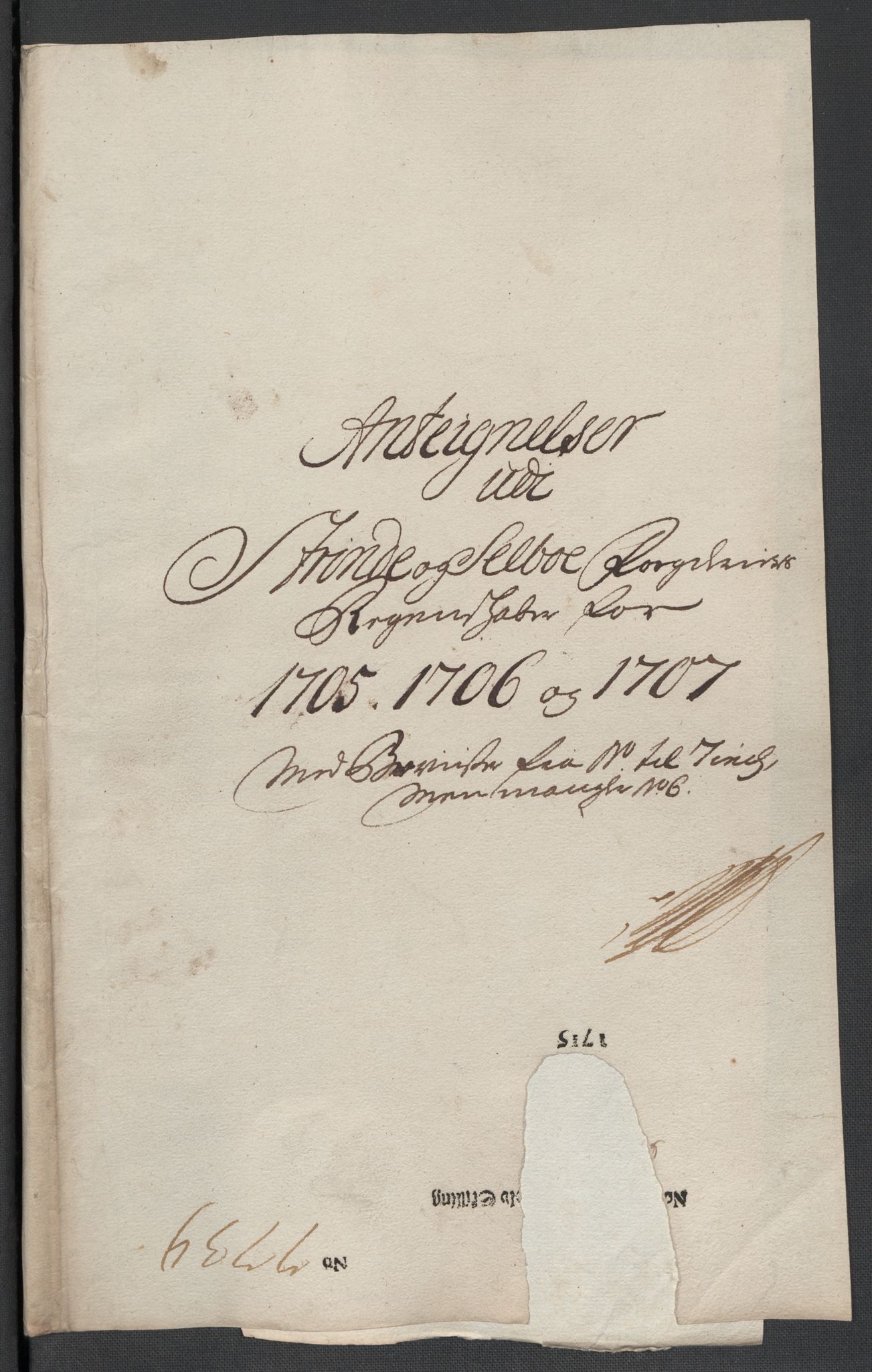 Rentekammeret inntil 1814, Reviderte regnskaper, Fogderegnskap, RA/EA-4092/R61/L4110: Fogderegnskap Strinda og Selbu, 1707-1708, p. 206