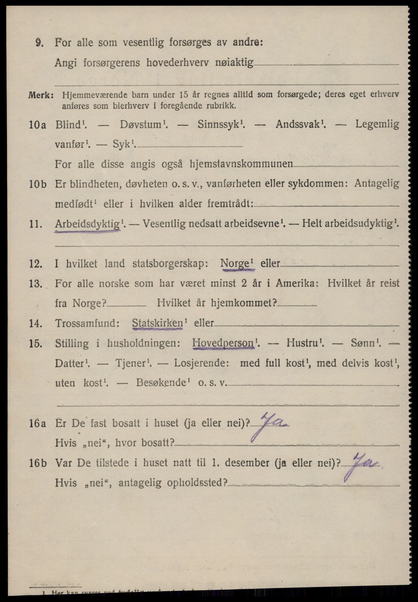 SAT, 1920 census for Norddal, 1920, p. 2984