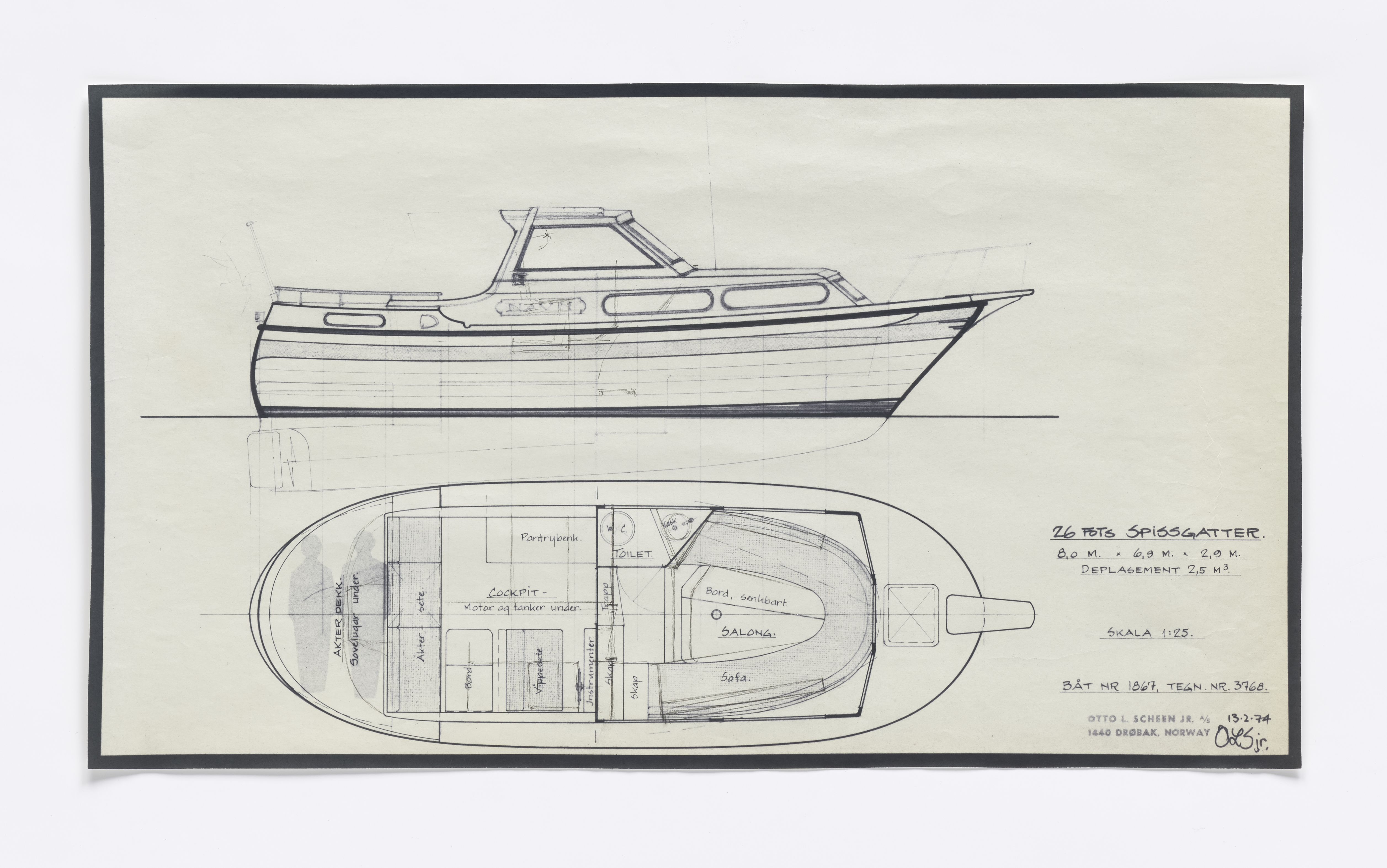 Furuholmen & Scheen, AFM/OM-1003/T/Ta/L0005/0003: Spissgatter / Scheen, 1974