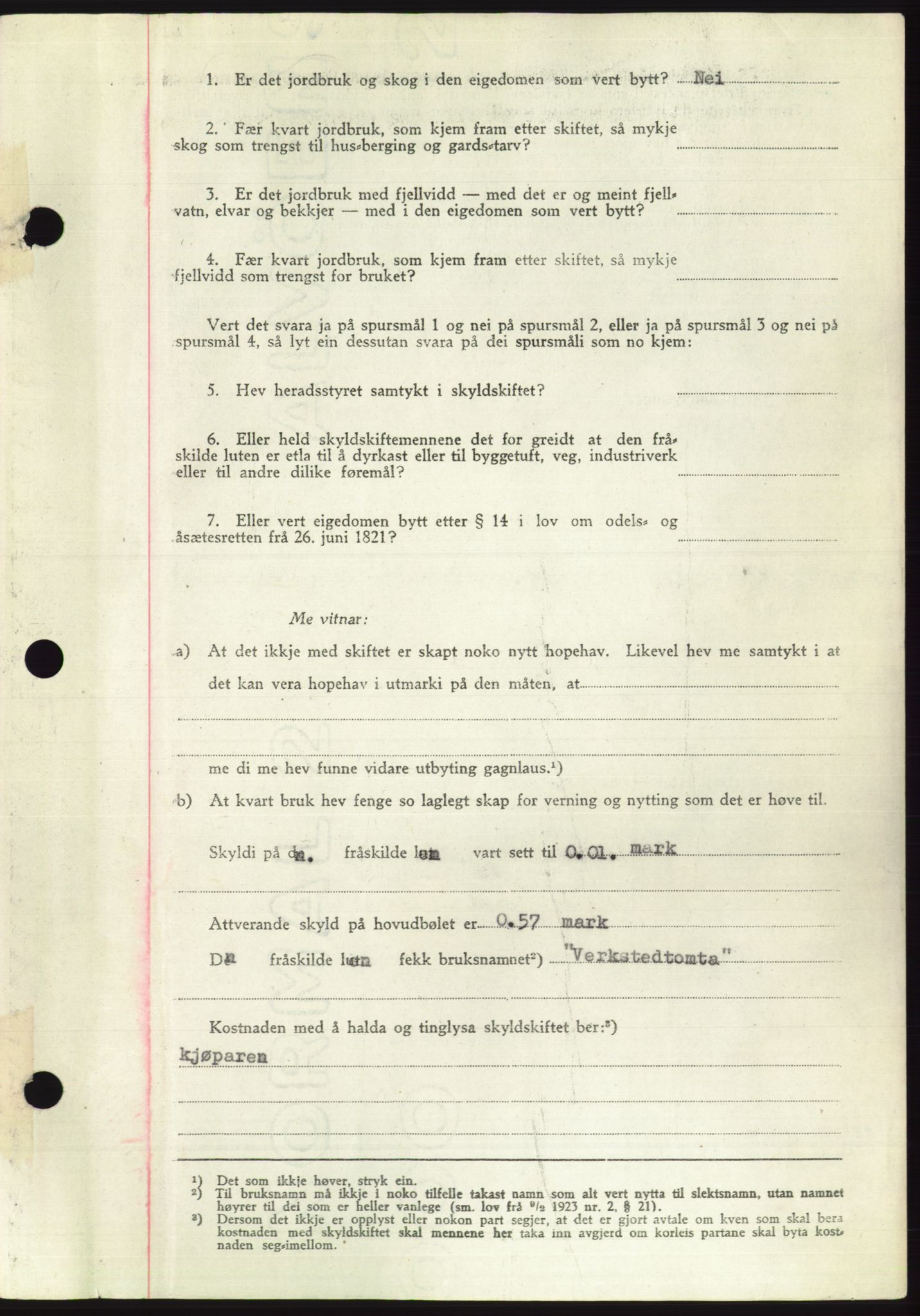 Søre Sunnmøre sorenskriveri, AV/SAT-A-4122/1/2/2C/L0094: Mortgage book no. 20A, 1953-1953, Diary no: : 131/1953