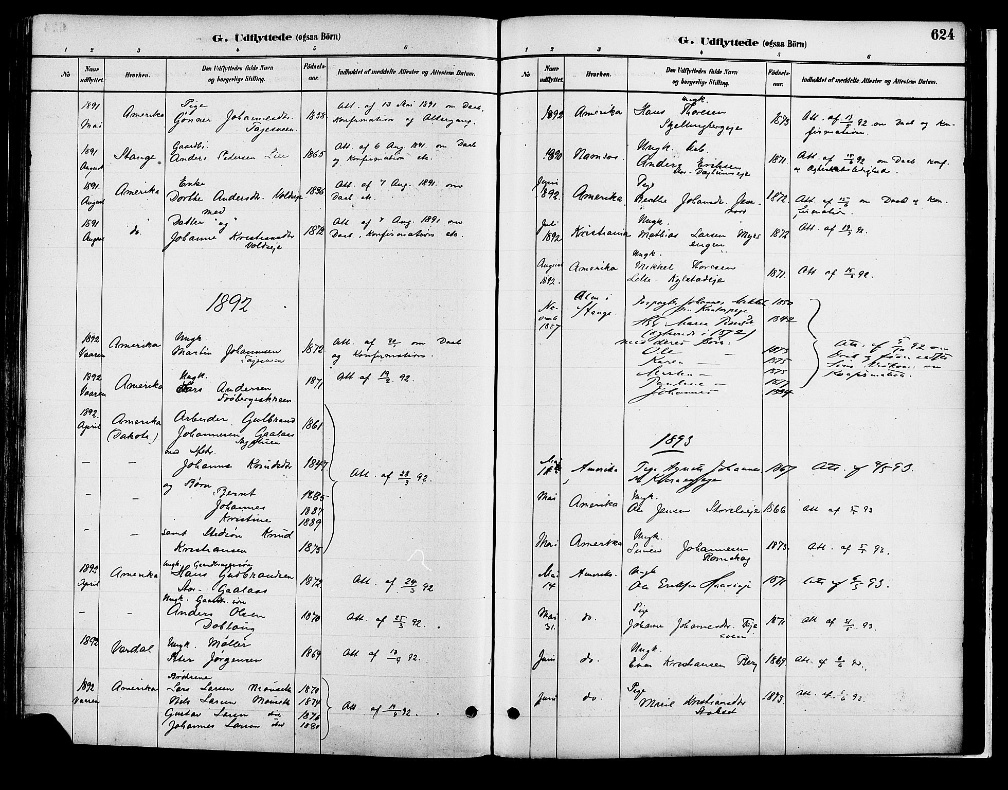 Vang prestekontor, Hedmark, AV/SAH-PREST-008/H/Ha/Haa/L0018B: Parish register (official) no. 18B, 1880-1906, p. 624