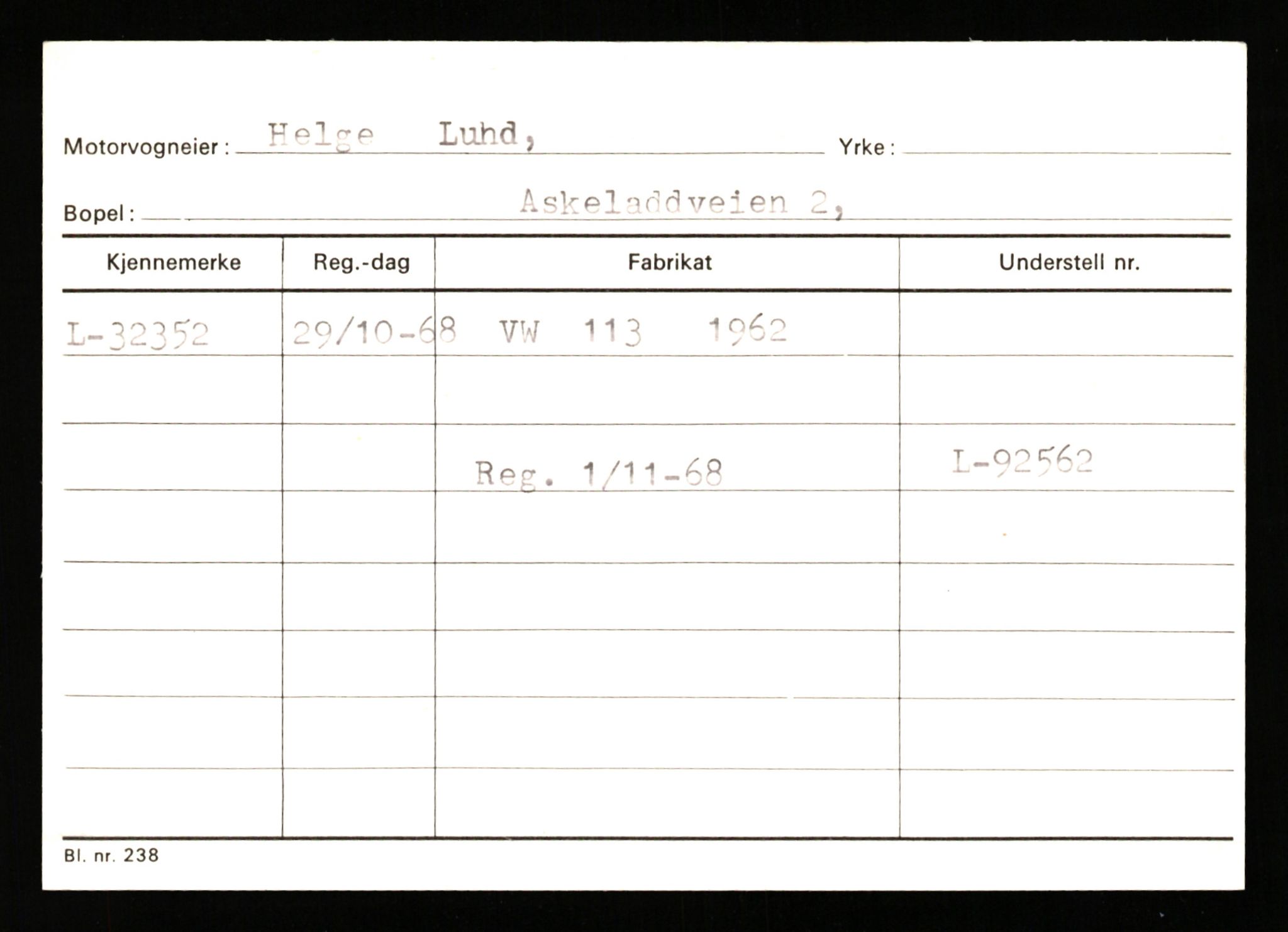 Stavanger trafikkstasjon, AV/SAST-A-101942/0/G/L0005: Registreringsnummer: 23000 - 34245, 1930-1971, p. 2906