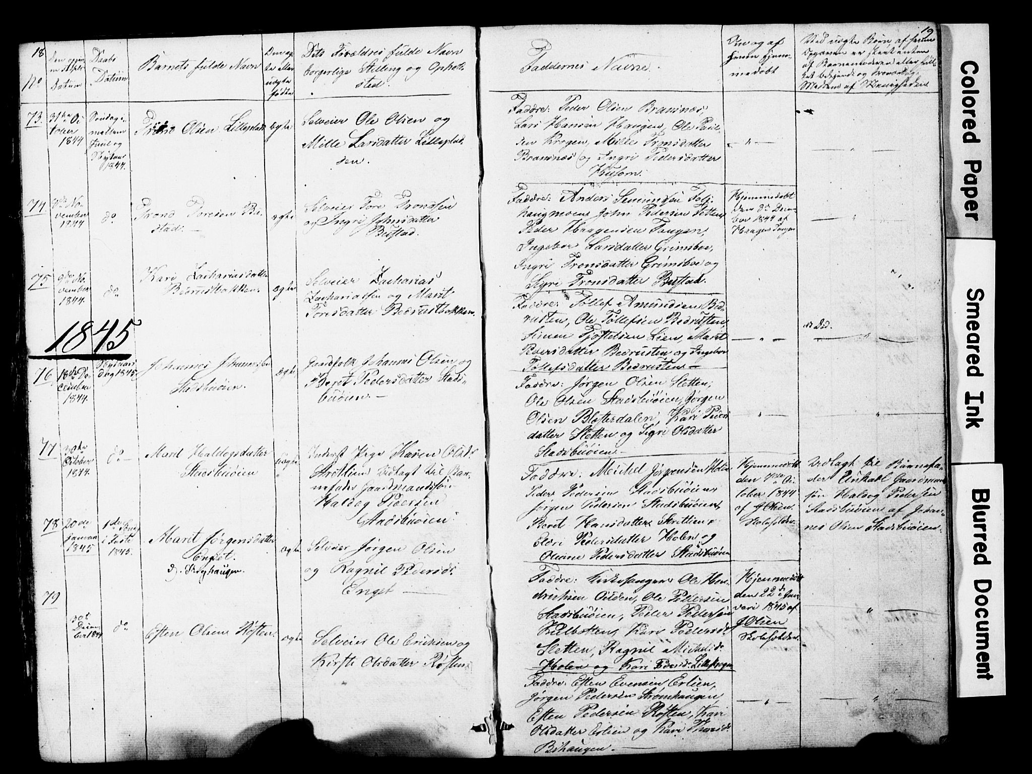 Lesja prestekontor, SAH/PREST-068/H/Ha/Hab/L0014: Parish register (copy) no. 14, 1842-1856, p. 18-19