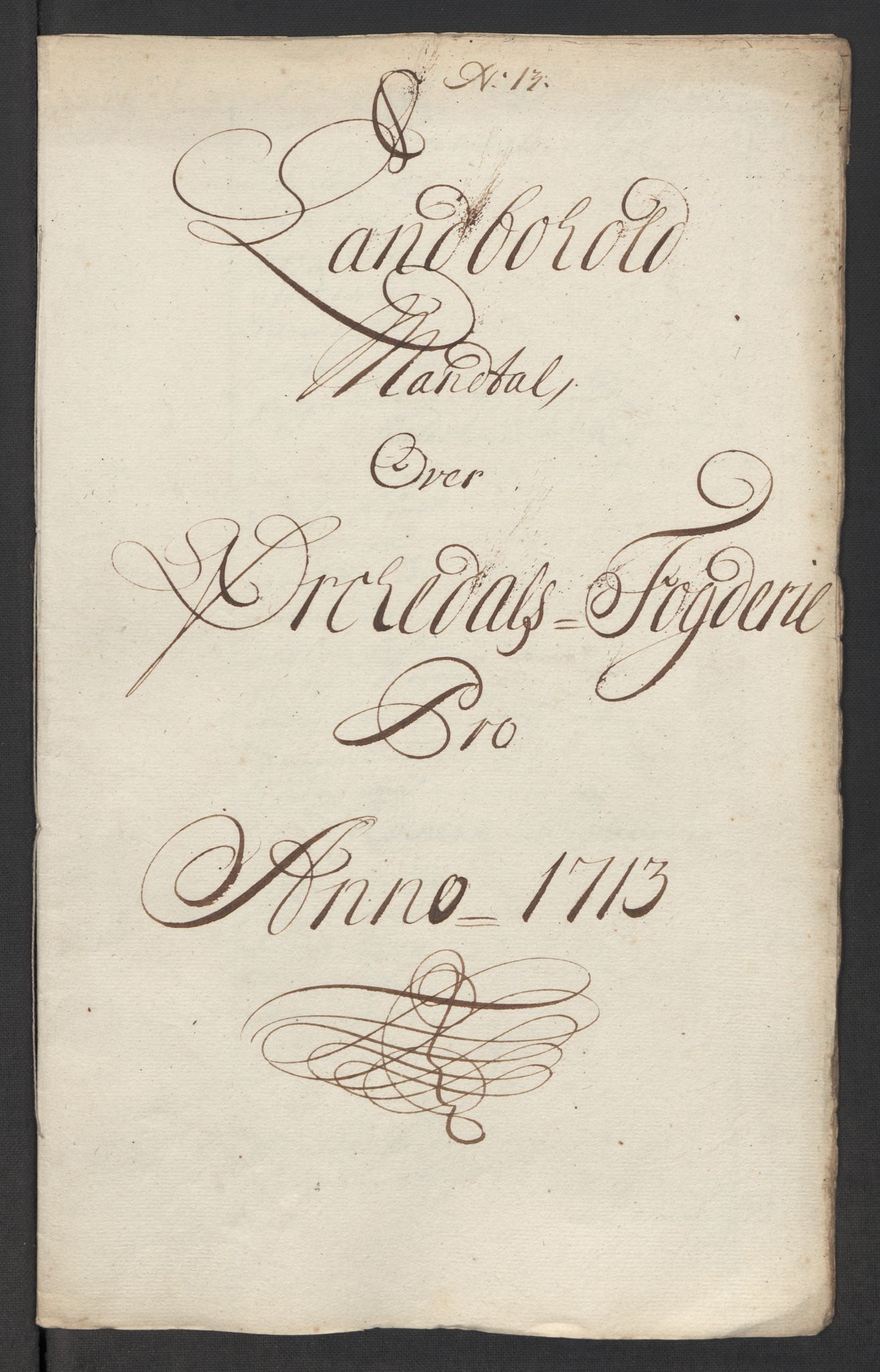 Rentekammeret inntil 1814, Reviderte regnskaper, Fogderegnskap, AV/RA-EA-4092/R60/L3964: Fogderegnskap Orkdal og Gauldal, 1713, p. 190