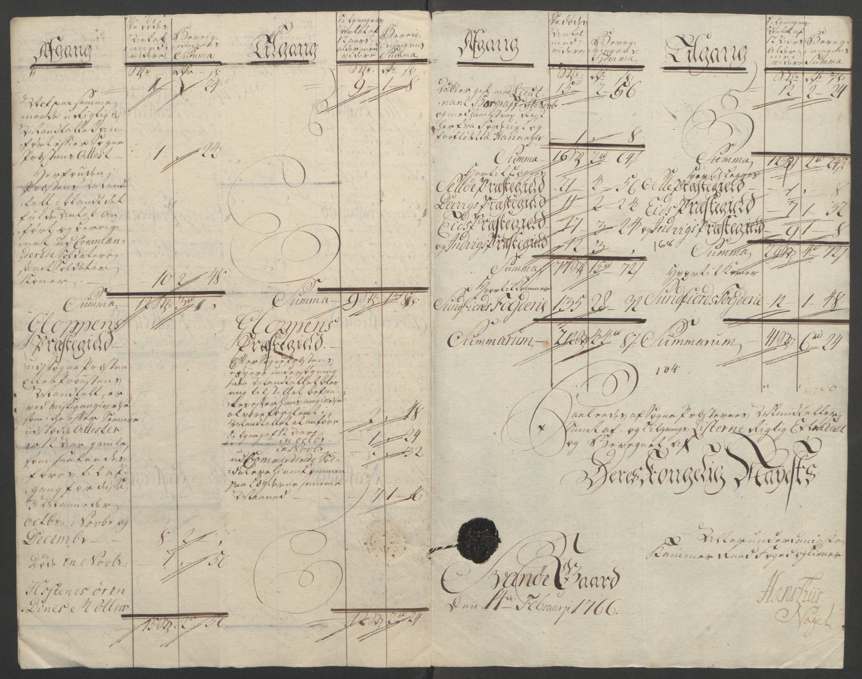 Rentekammeret inntil 1814, Reviderte regnskaper, Fogderegnskap, AV/RA-EA-4092/R53/L3550: Ekstraskatten Sunn- og Nordfjord, 1762-1771, p. 26