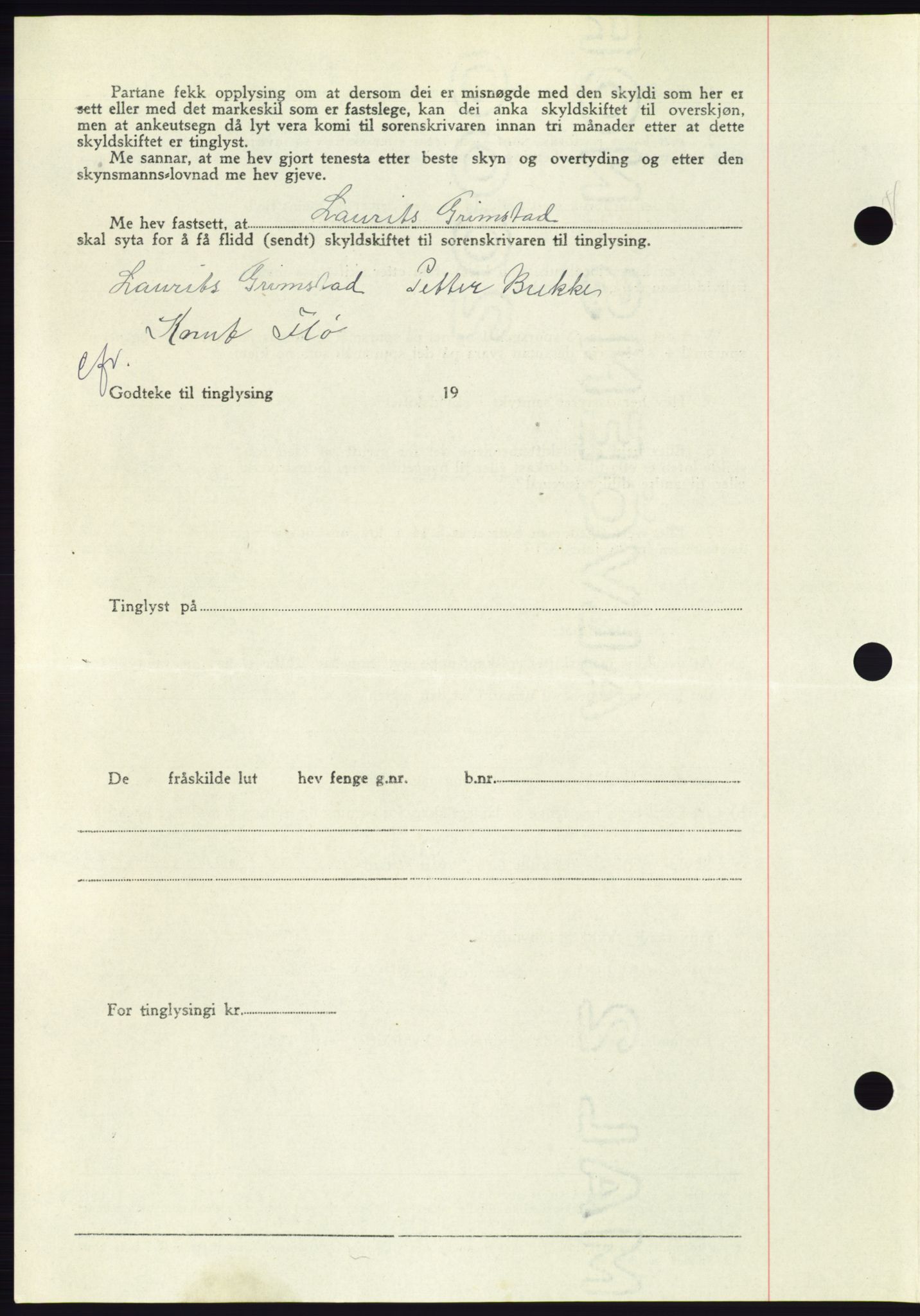 Søre Sunnmøre sorenskriveri, AV/SAT-A-4122/1/2/2C/L0082: Mortgage book no. 8A, 1948-1948, Diary no: : 657/1948