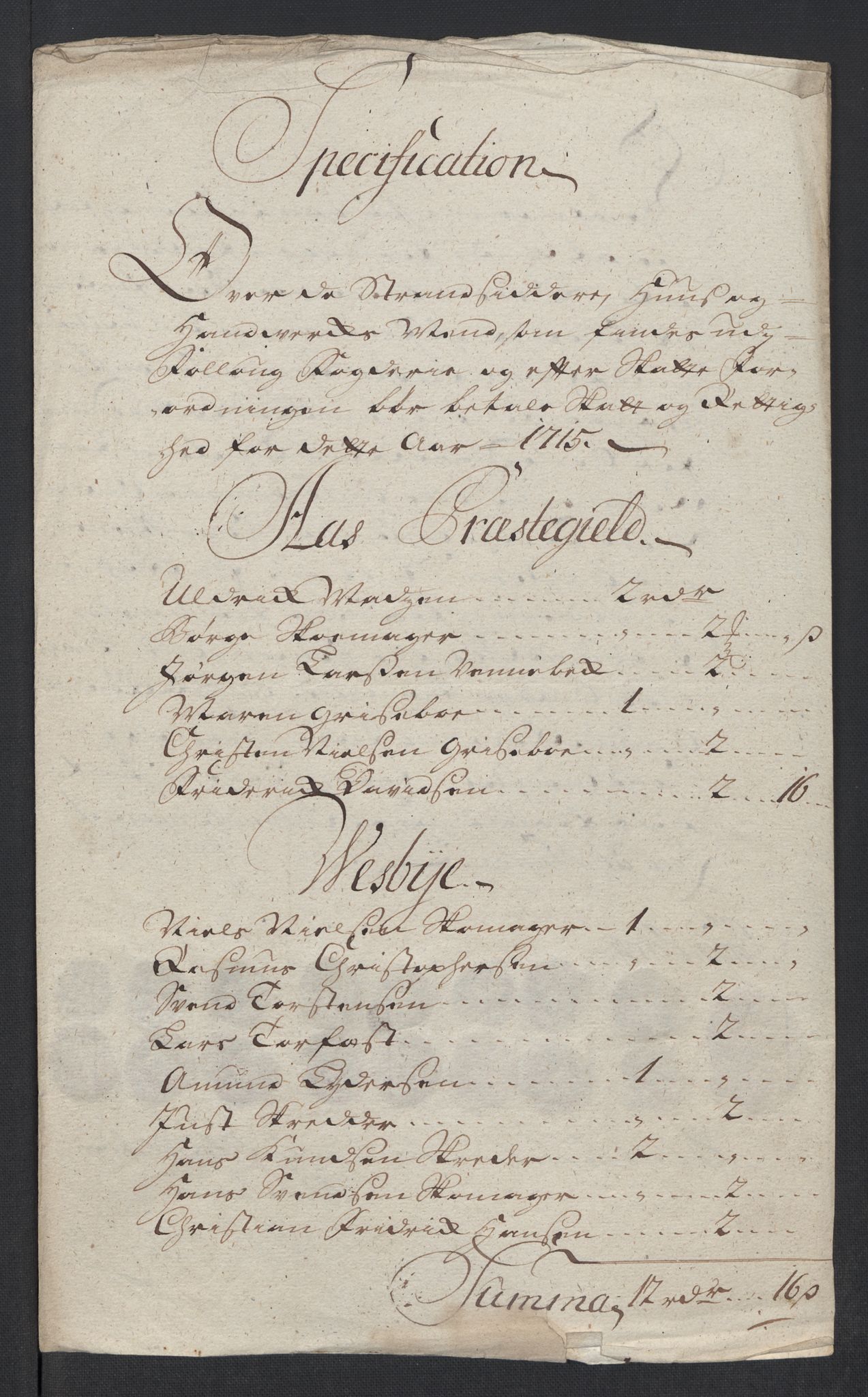 Rentekammeret inntil 1814, Reviderte regnskaper, Fogderegnskap, RA/EA-4092/R10/L0453: Fogderegnskap Aker og Follo, 1715, p. 98