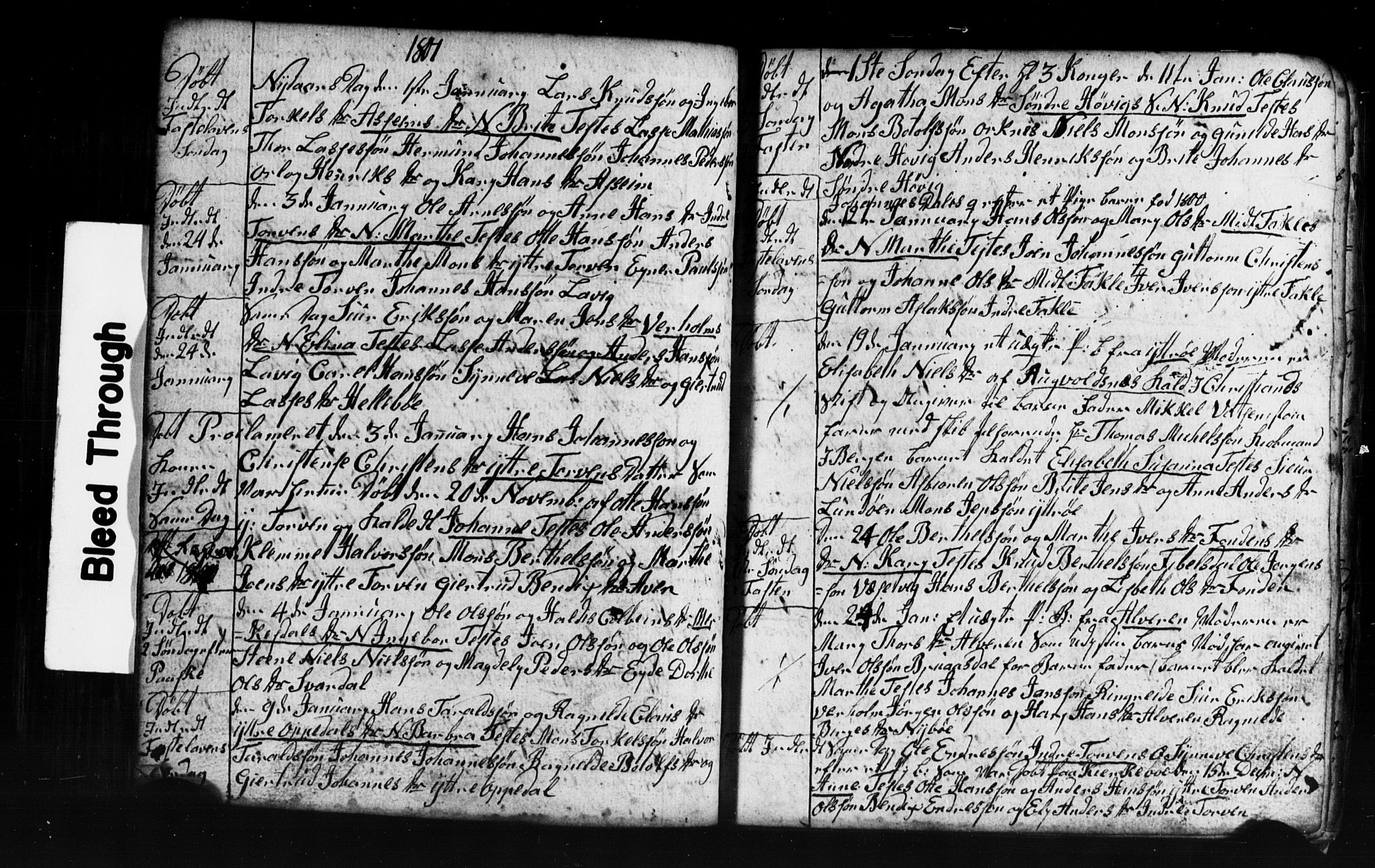 Gulen sokneprestembete, AV/SAB-A-80201/H/Hab: Parish register (copy) no. A 2, 1791-1814