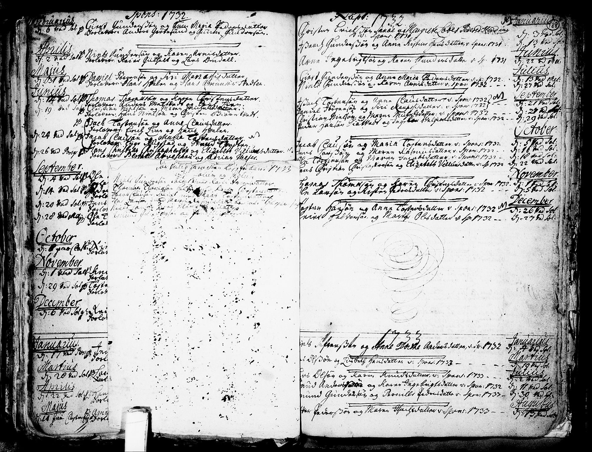 Solum kirkebøker, SAKO/A-306/F/Fa/L0002: Parish register (official) no. I 2, 1713-1761, p. 189