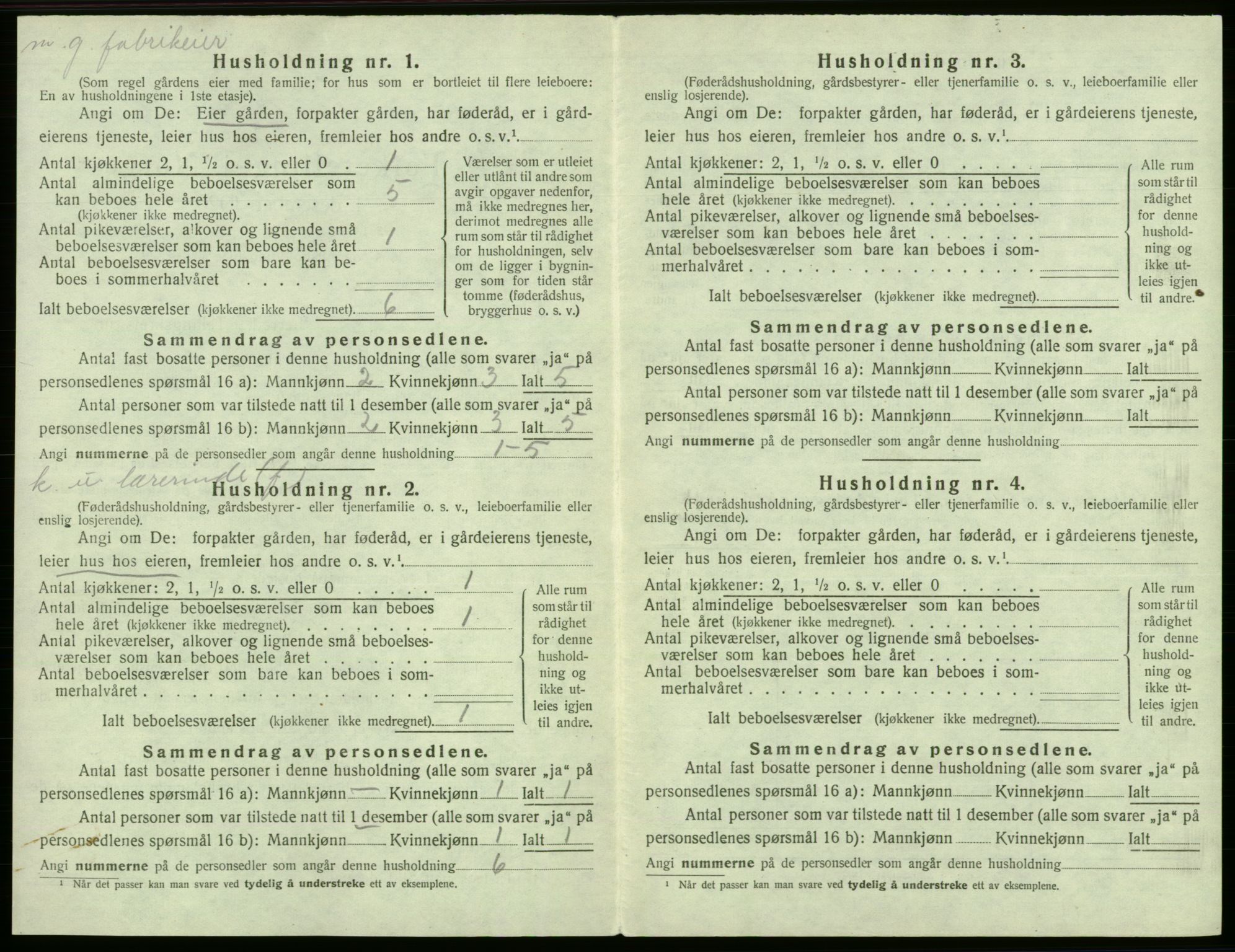 SAB, 1920 census for Fana, 1920, p. 1986