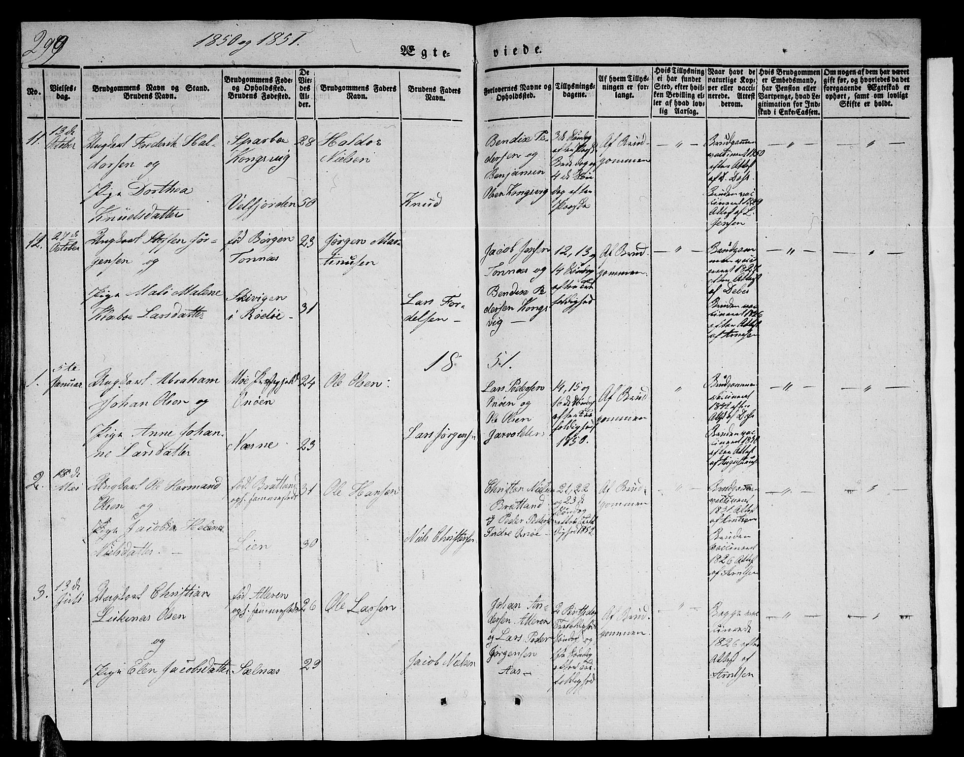 Ministerialprotokoller, klokkerbøker og fødselsregistre - Nordland, AV/SAT-A-1459/839/L0572: Parish register (copy) no. 839C02, 1841-1873, p. 299