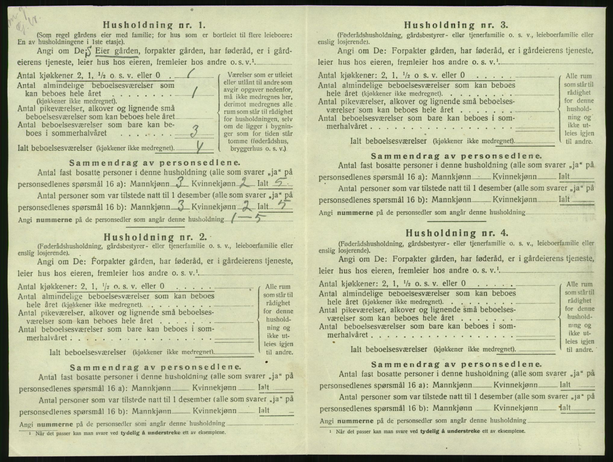 SAT, 1920 census for Leirfjord, 1920, p. 316