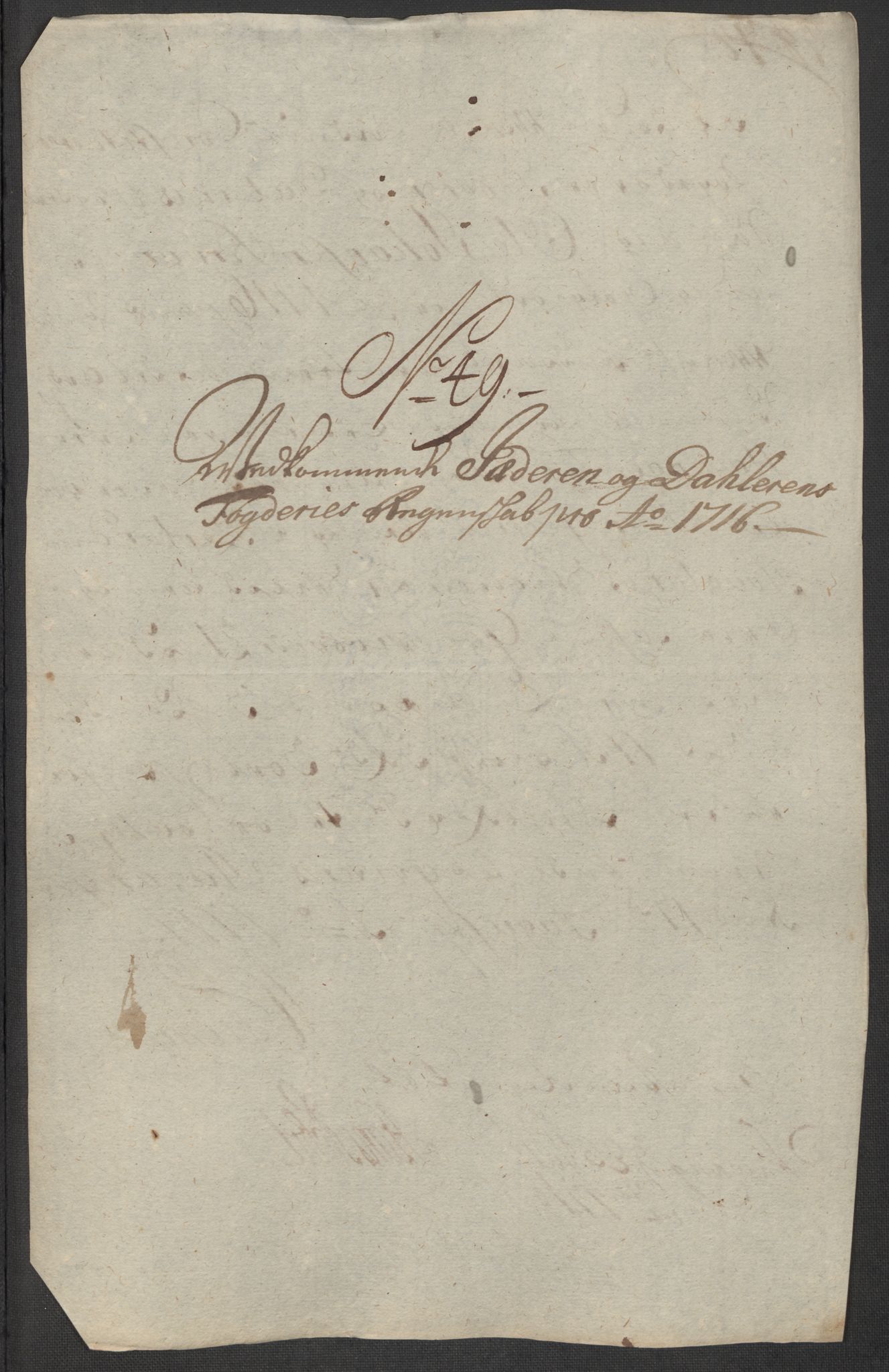 Rentekammeret inntil 1814, Reviderte regnskaper, Fogderegnskap, AV/RA-EA-4092/R46/L2740: Fogderegnskap Jæren og Dalane, 1715-1716, p. 454