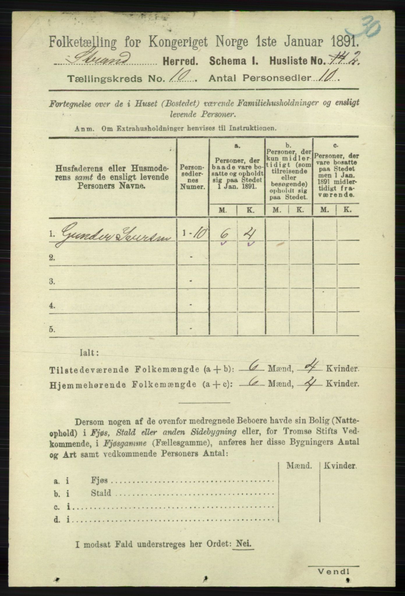RA, 1891 census for 1130 Strand, 1891, p. 2706