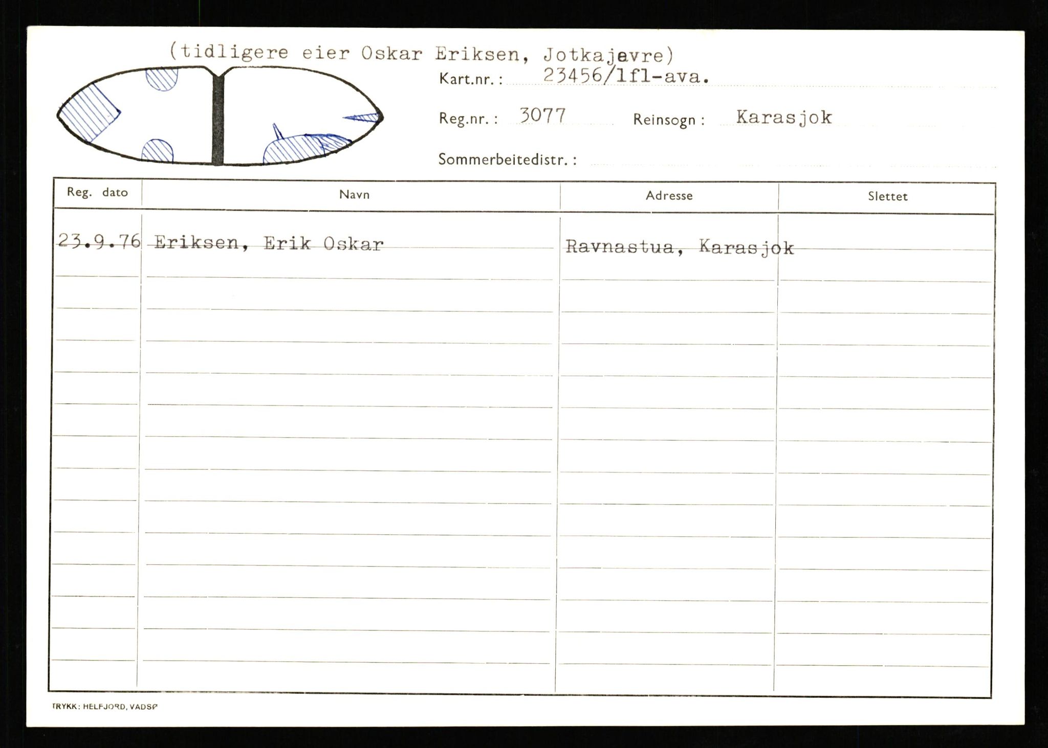 Lappefogden i Finnmark/Reindriftsforvaltningen Øst-Finnmark, AV/SATØ-S-1461/G/Ge/Gea/L0007: Slettede reinmerker: Karasjok, Kautokeino, Polmak og Varanger, 1934-1992, p. 10