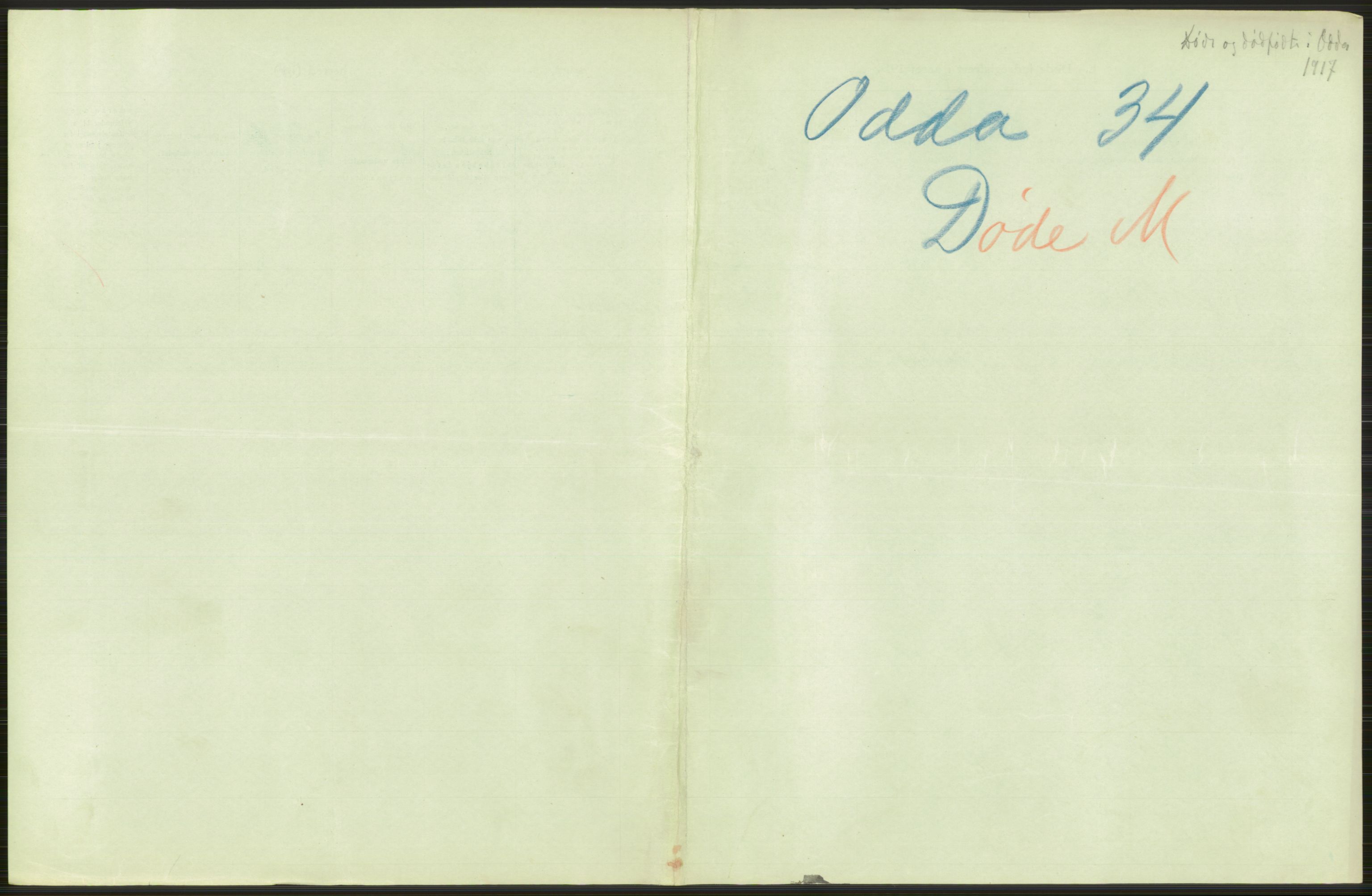 Statistisk sentralbyrå, Sosiodemografiske emner, Befolkning, RA/S-2228/D/Df/Dfb/Dfbg/L0036: S. Bergenhus amt: Døde, dødfødte. Bygder., 1917, p. 611